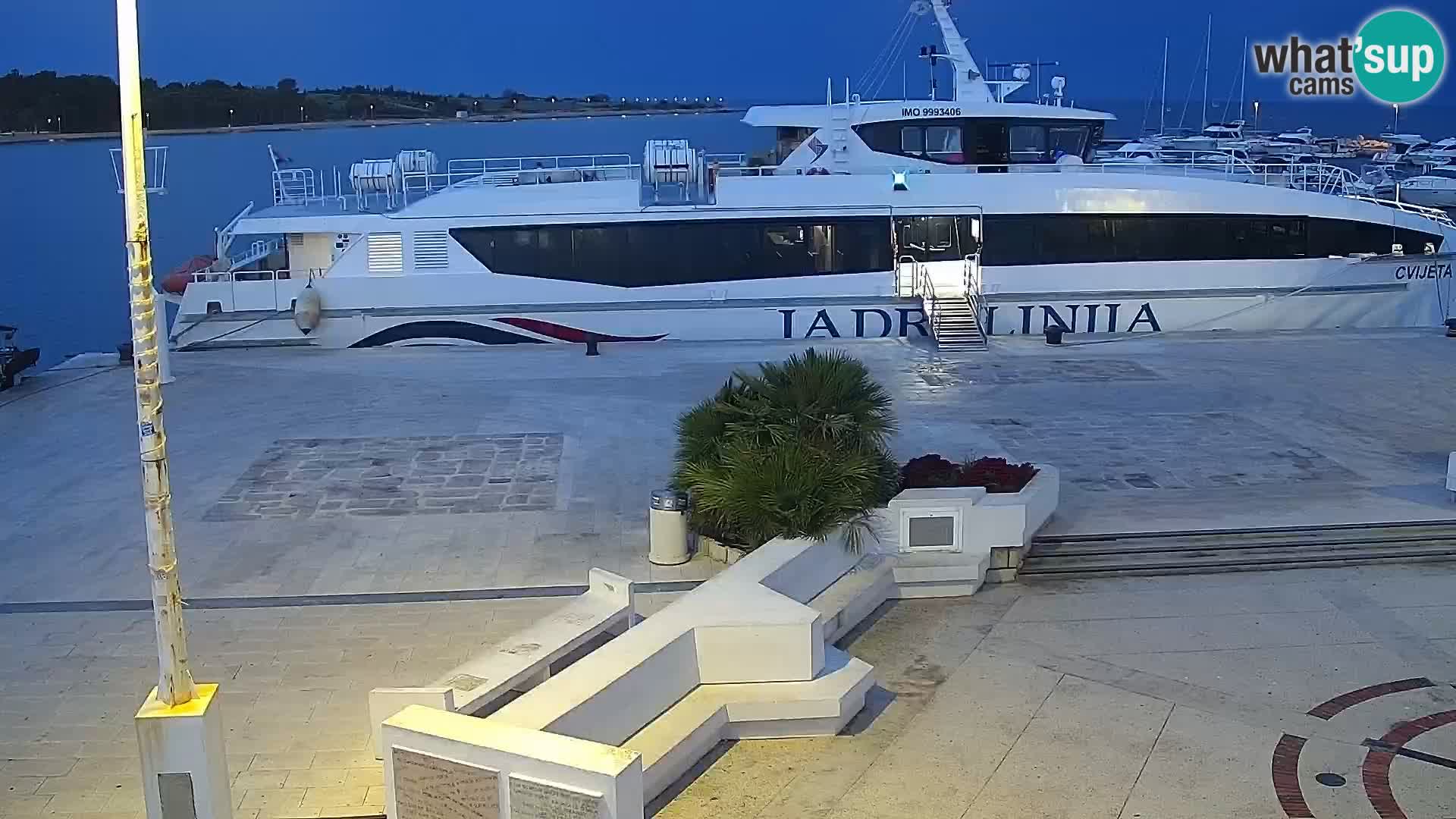 Webcam Novalja seaside promenade