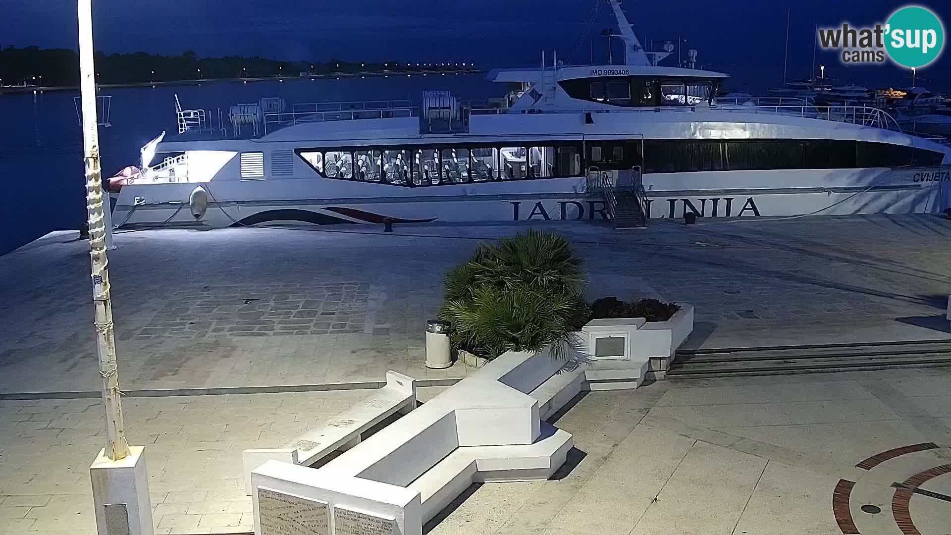 Webcam Novalja seaside promenade