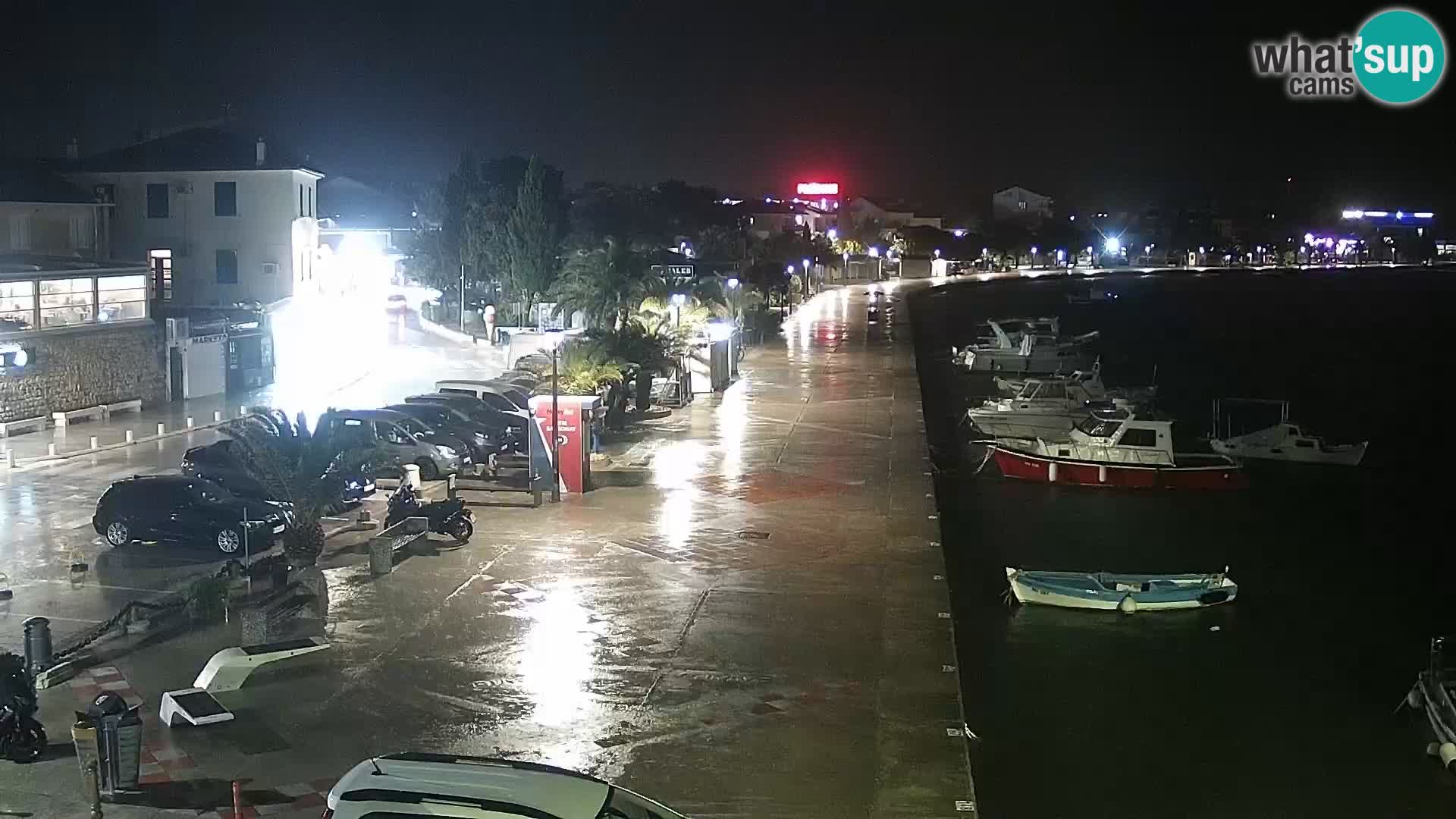 Novalja Livecam promenade