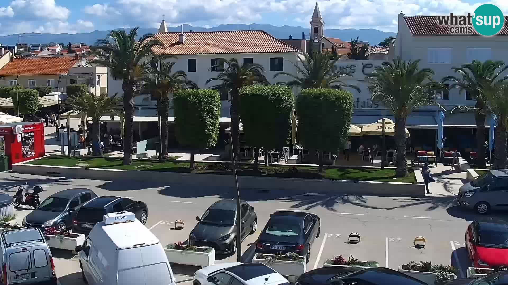 Webcam Novalja seaside promenade