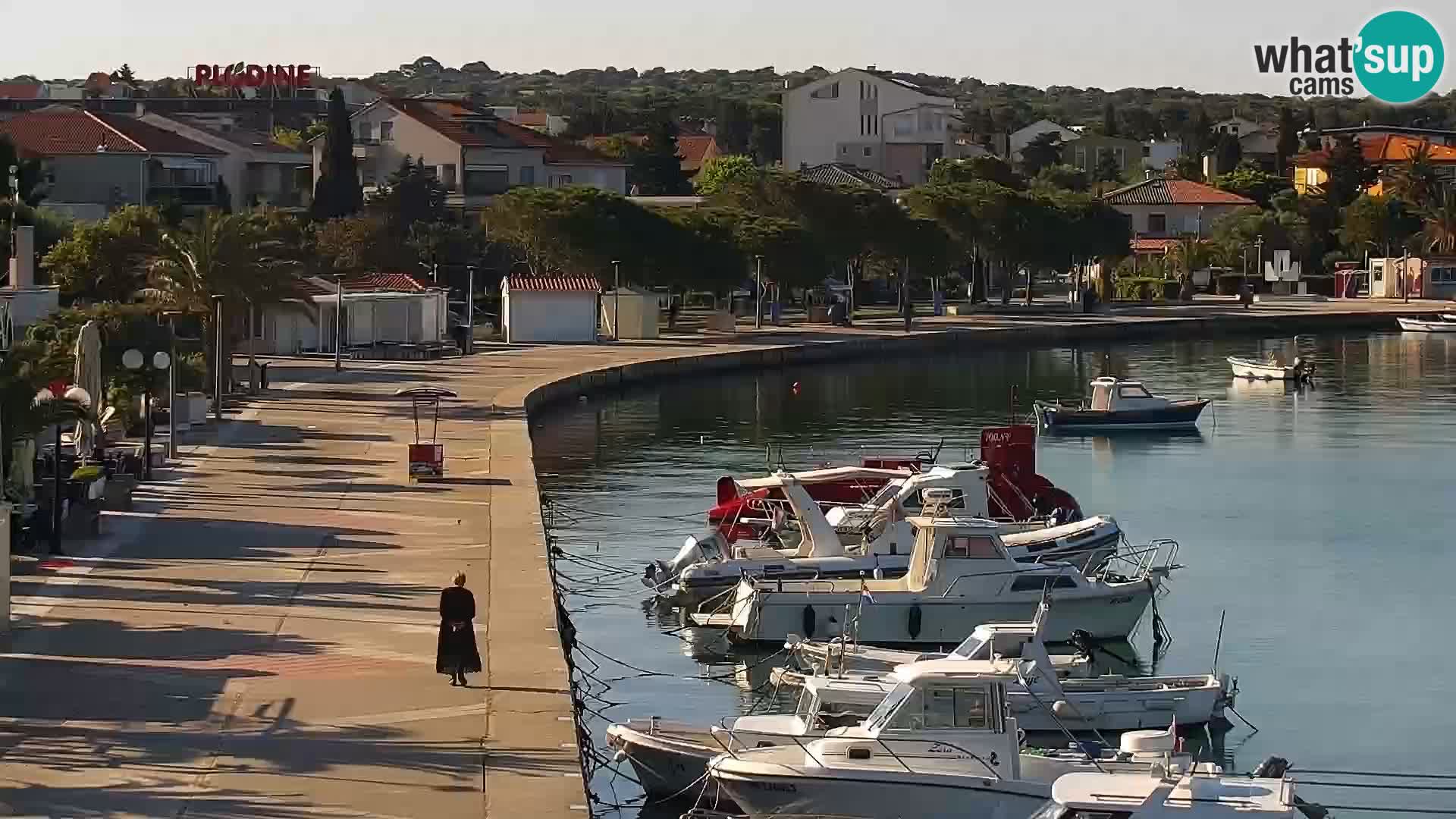 Novalja spletna kamera promenada