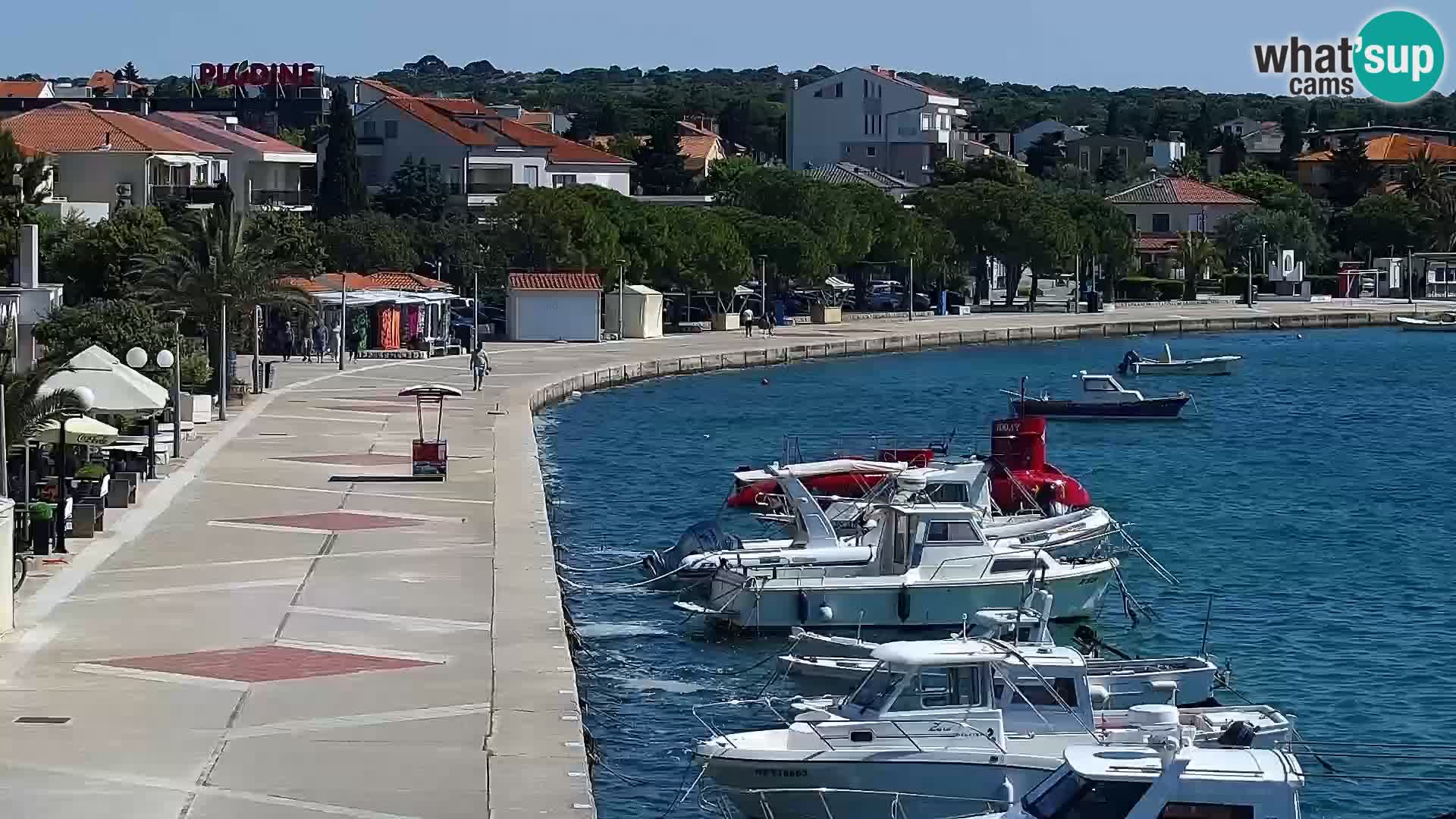 Web kamera Novalja promenada