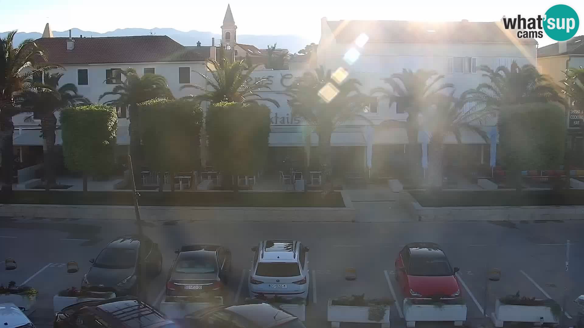 Novalja spletna kamera promenada