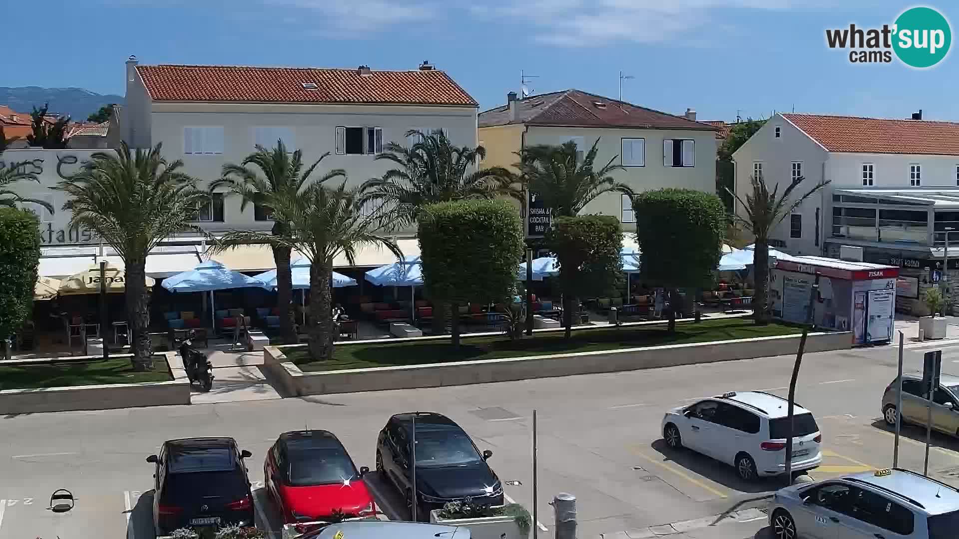 Novalja spletna kamera promenada