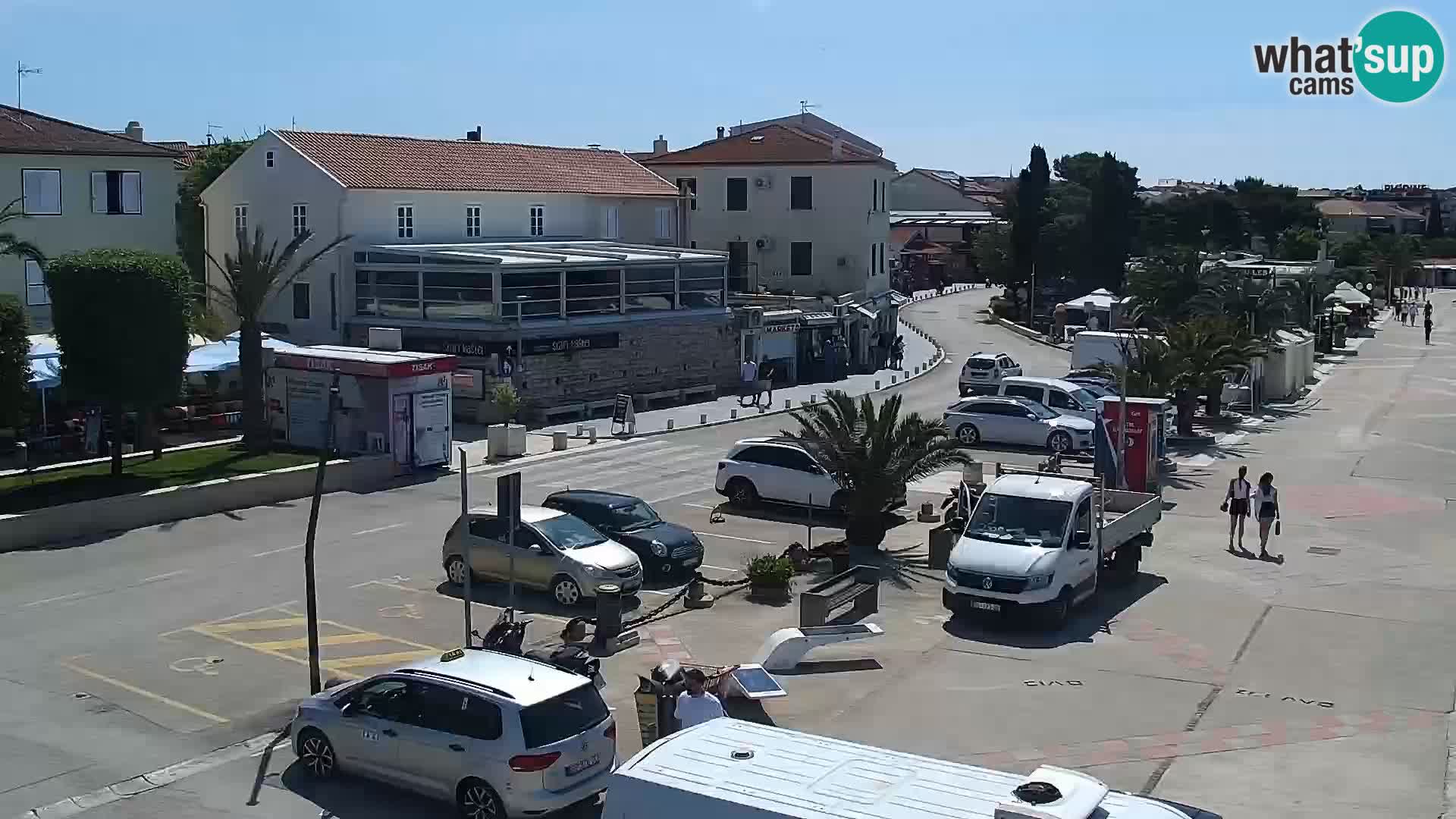 Webcam Novalja seaside promenade