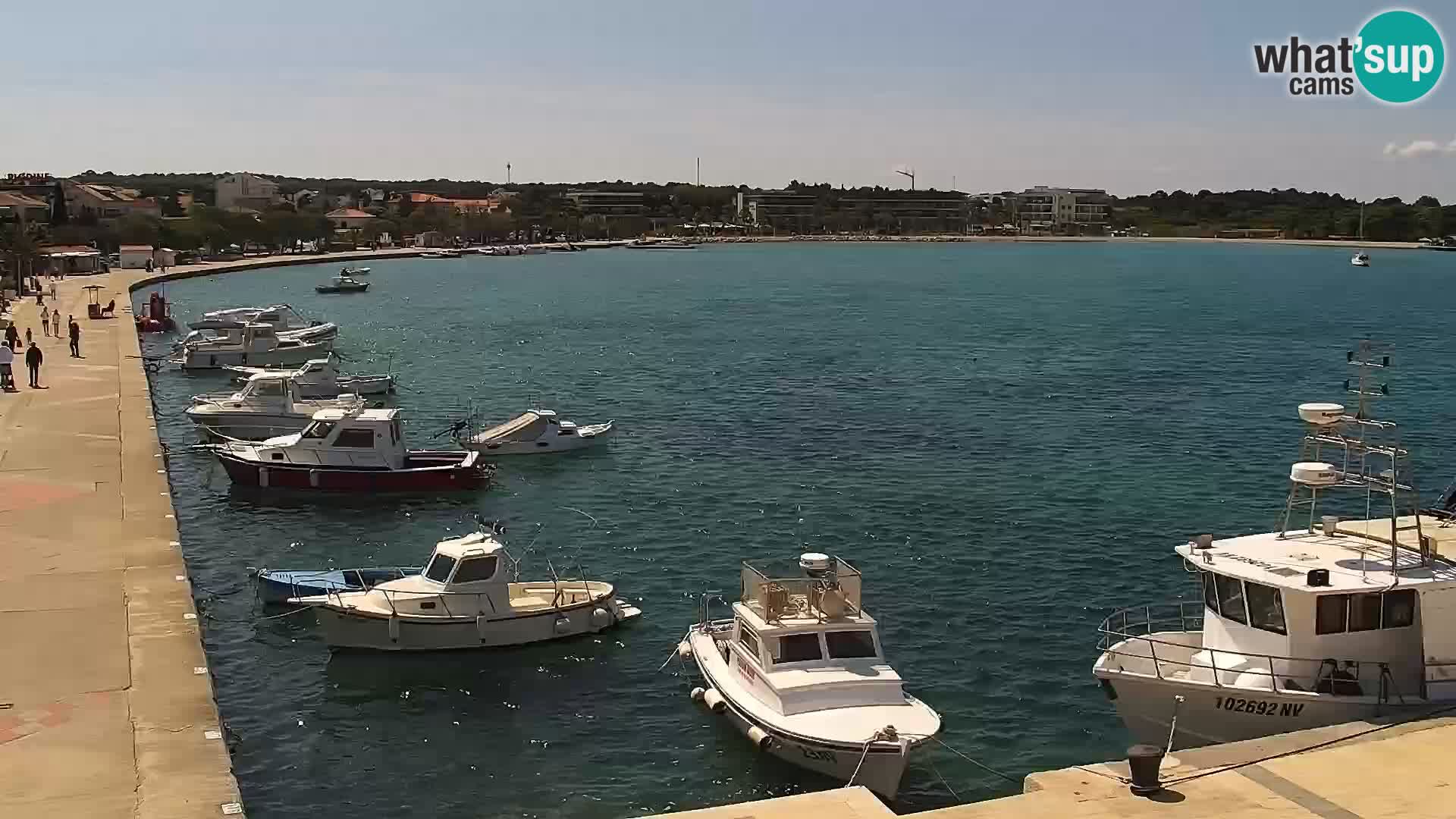 Webcam Novalja seaside promenade
