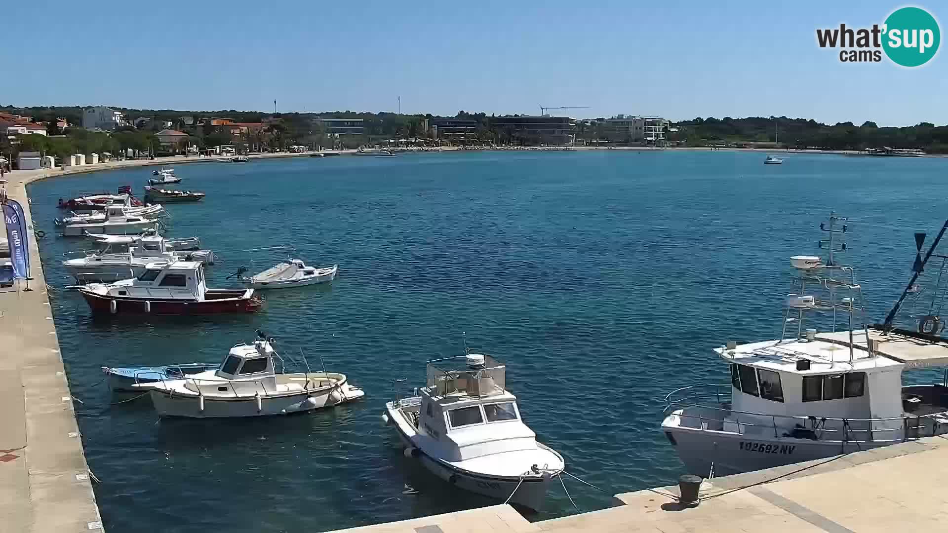 Novalja spletna kamera promenada