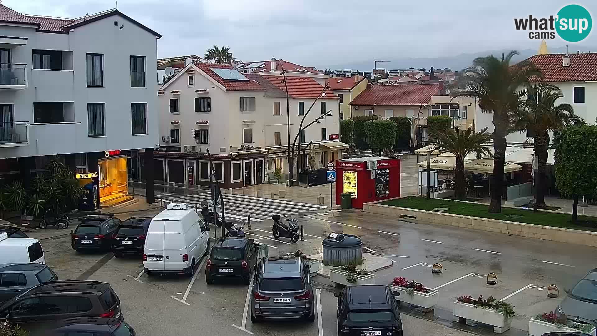 Novalja spletna kamera promenada