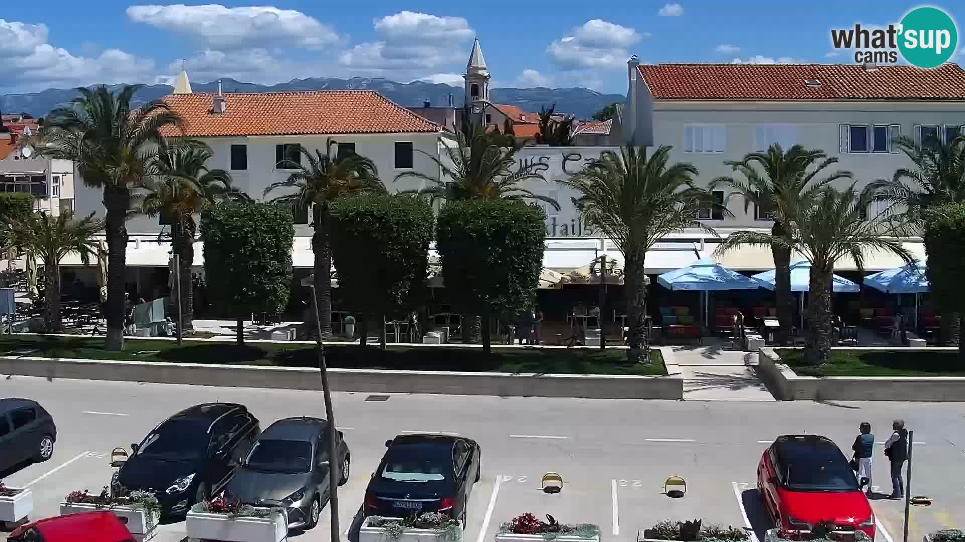 Webcam Novalja seaside promenade