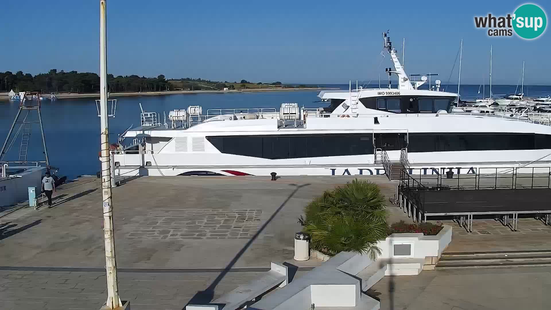 Webcam Novalja seaside promenade