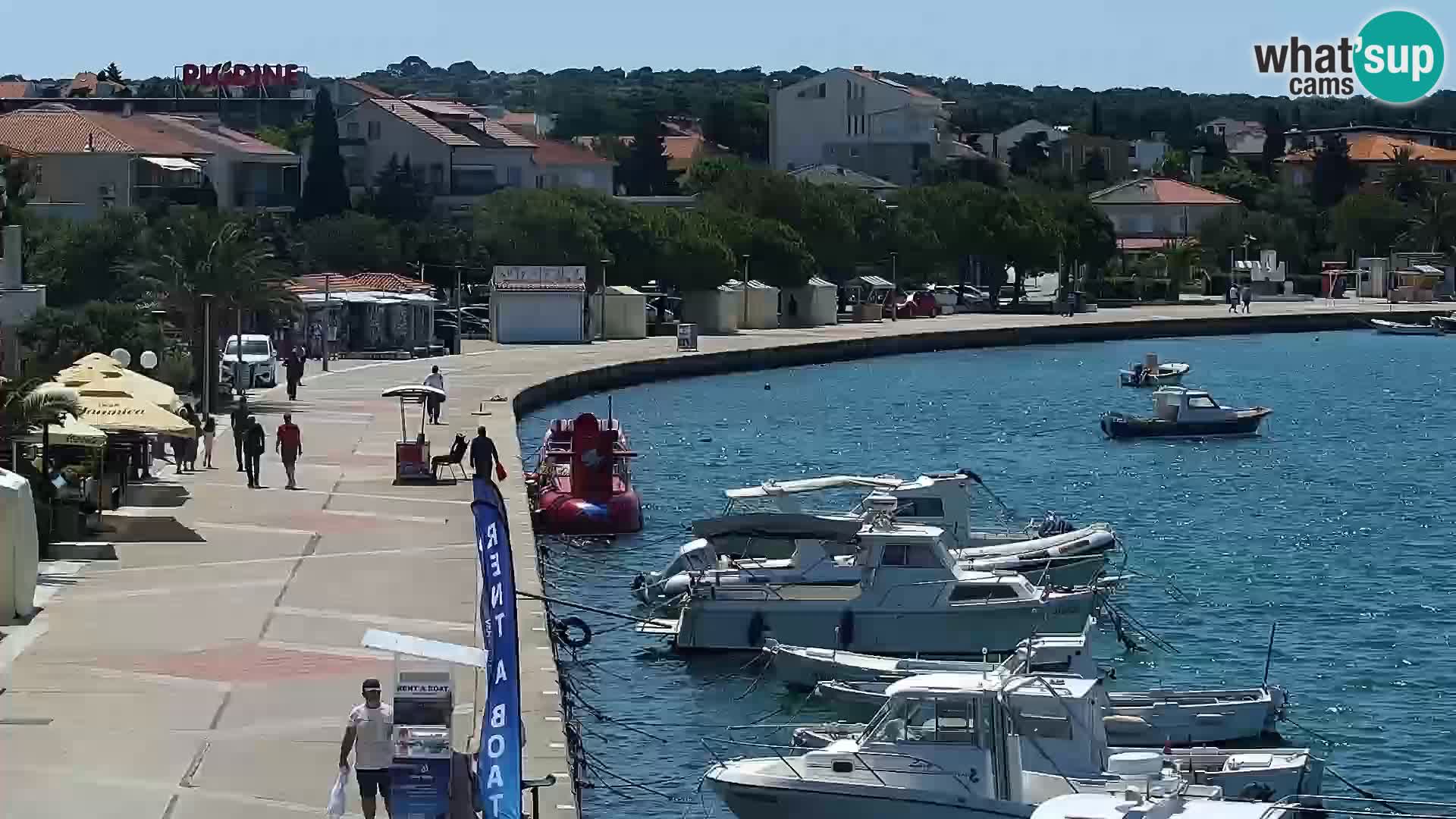 Livecam Promenade a Novalja