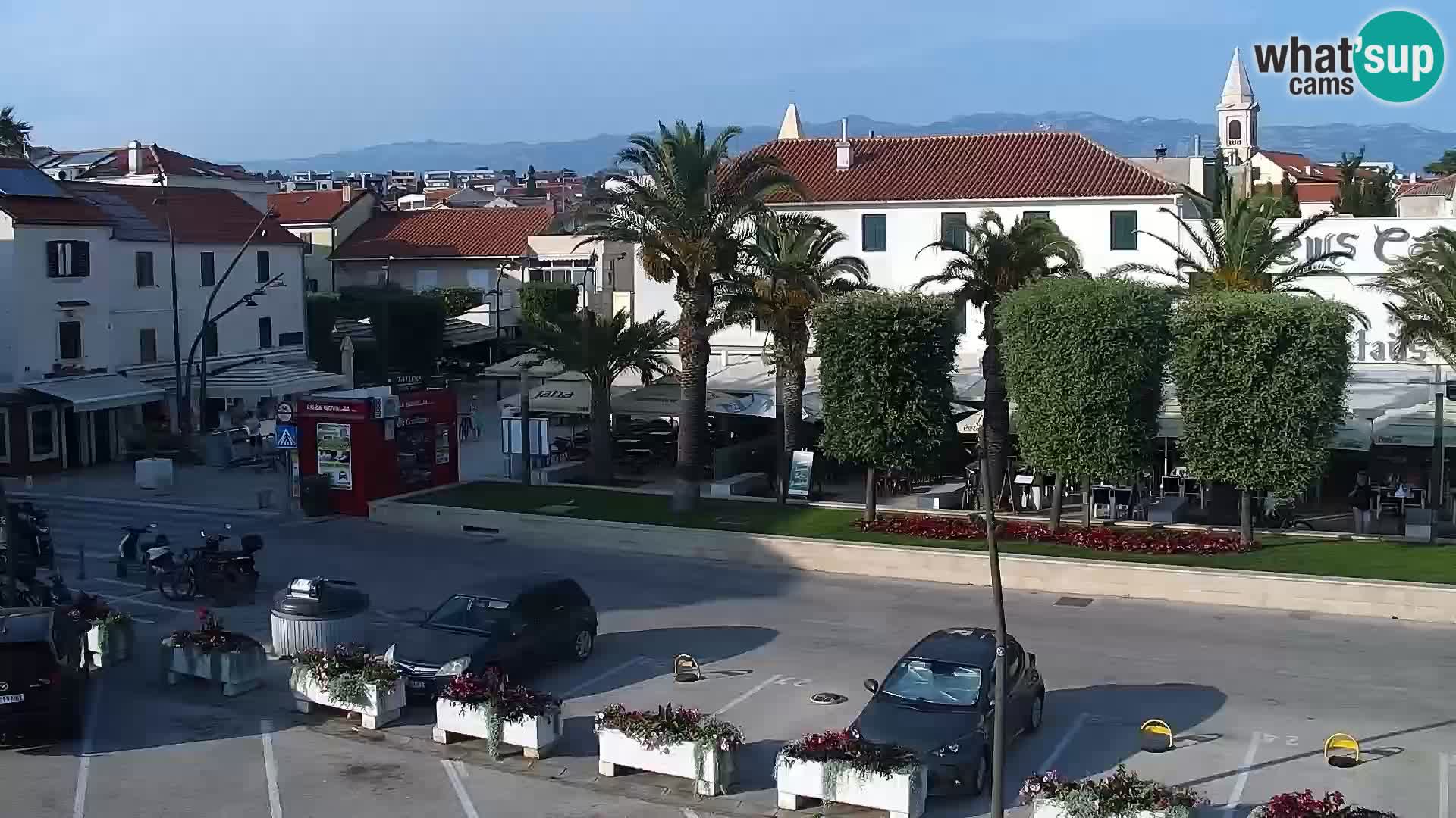 Webcam Novalja seaside promenade