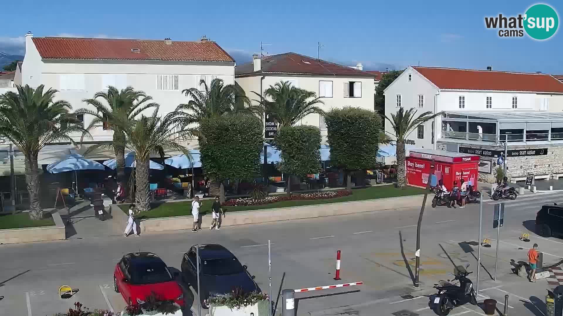 Webcam Novalja seaside promenade