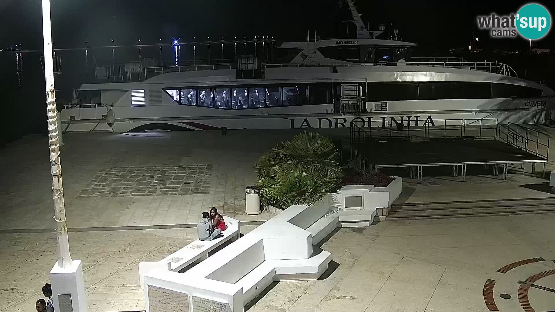 Webcam Novalja seaside promenade