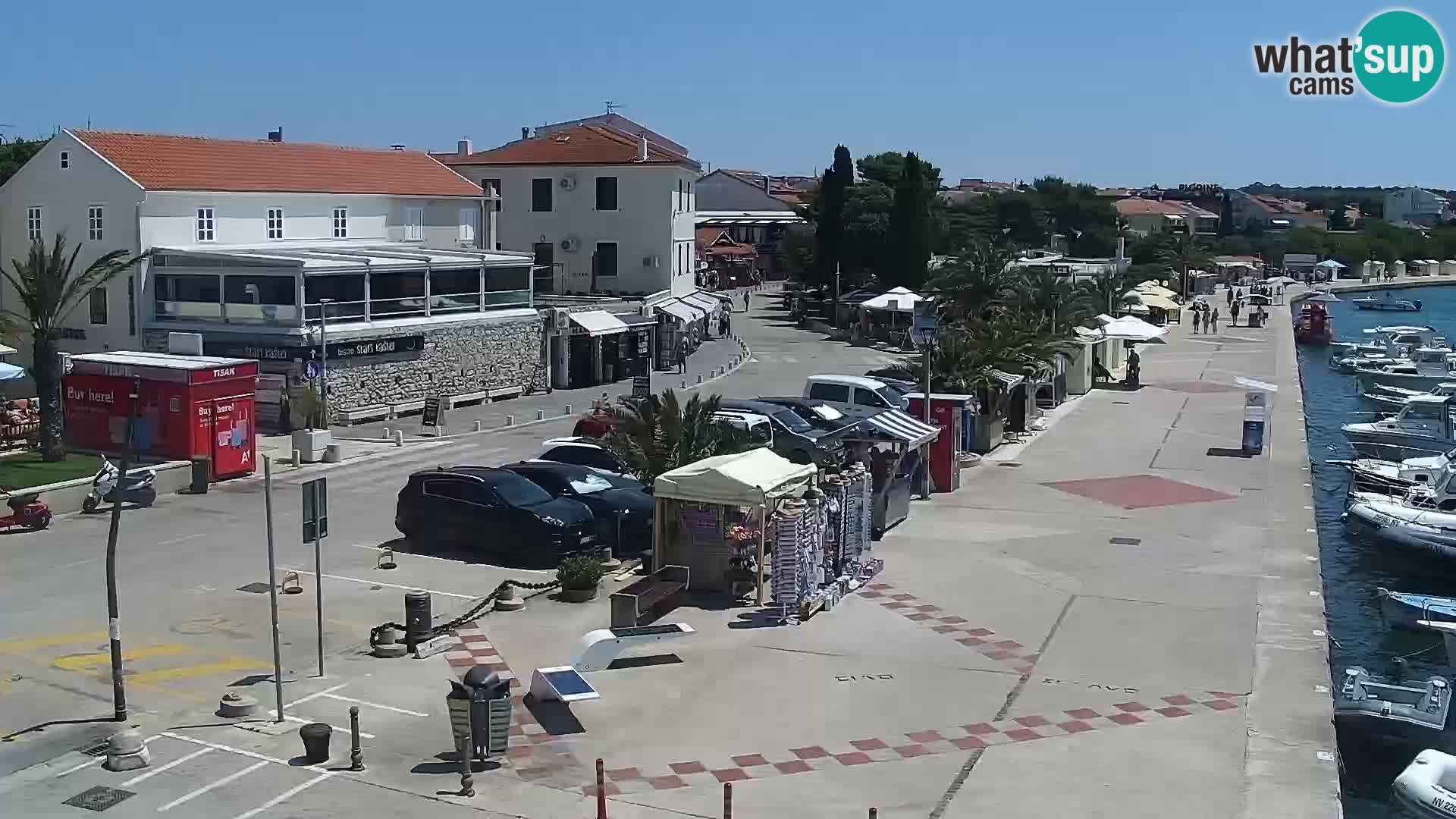 Web kamera Novalja promenada
