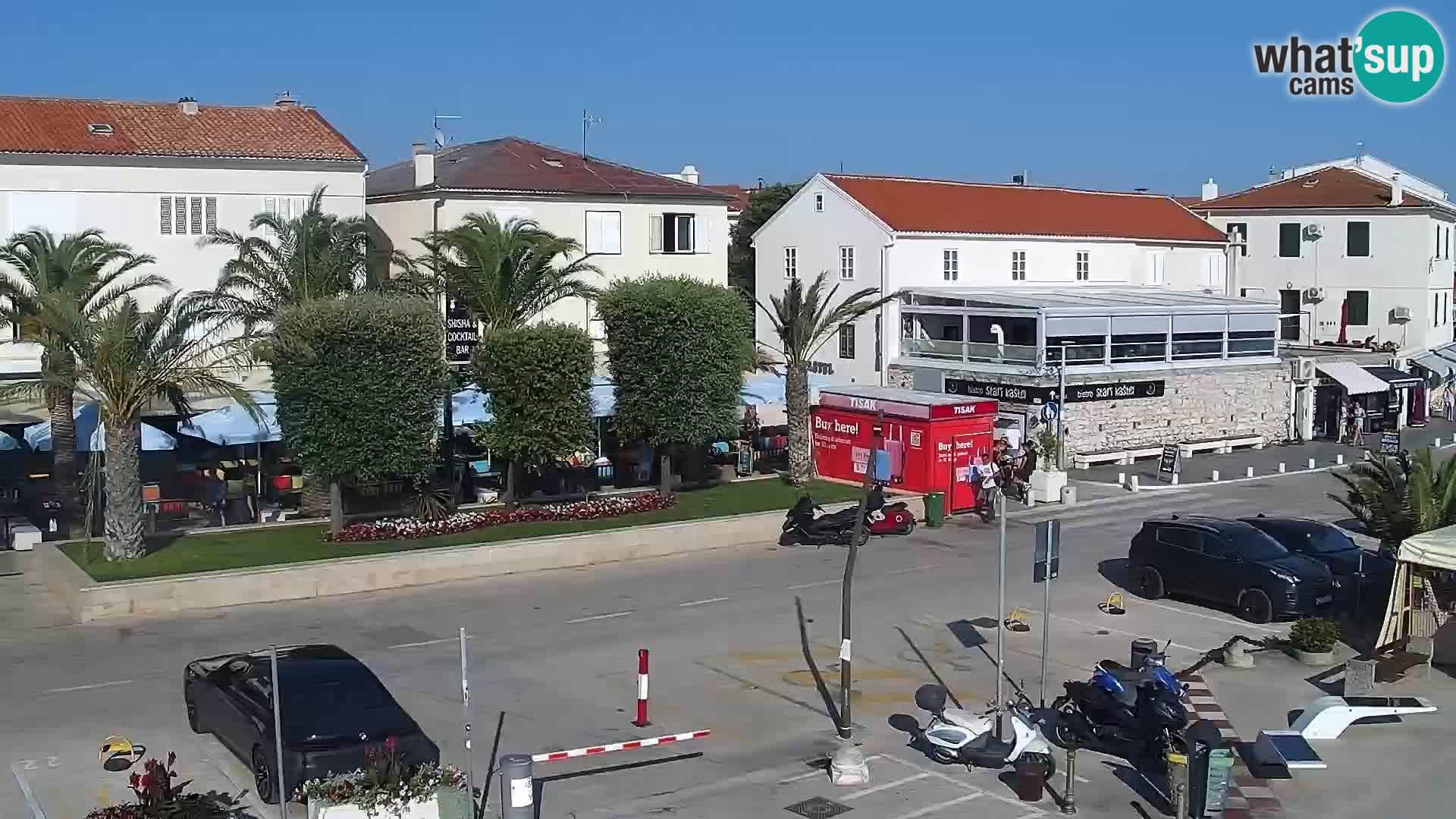 Webcam Novalja seaside promenade