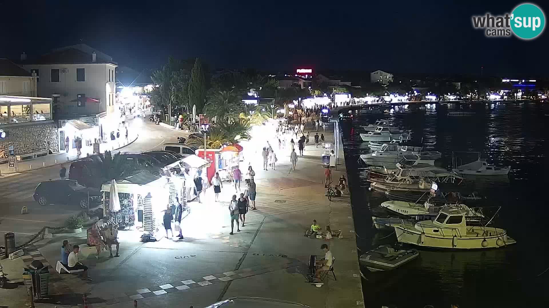 Novalja Livecam promenade