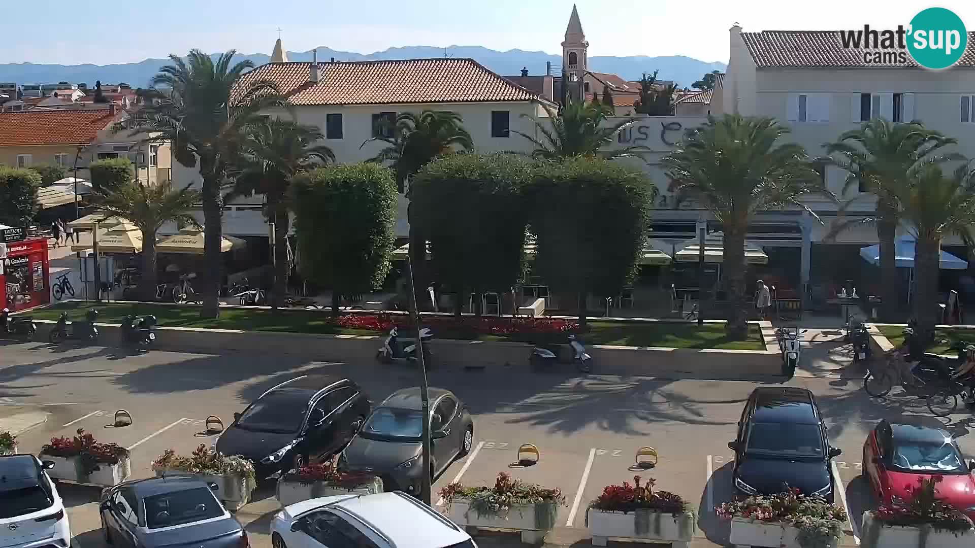 Webcam Novalja seaside promenade