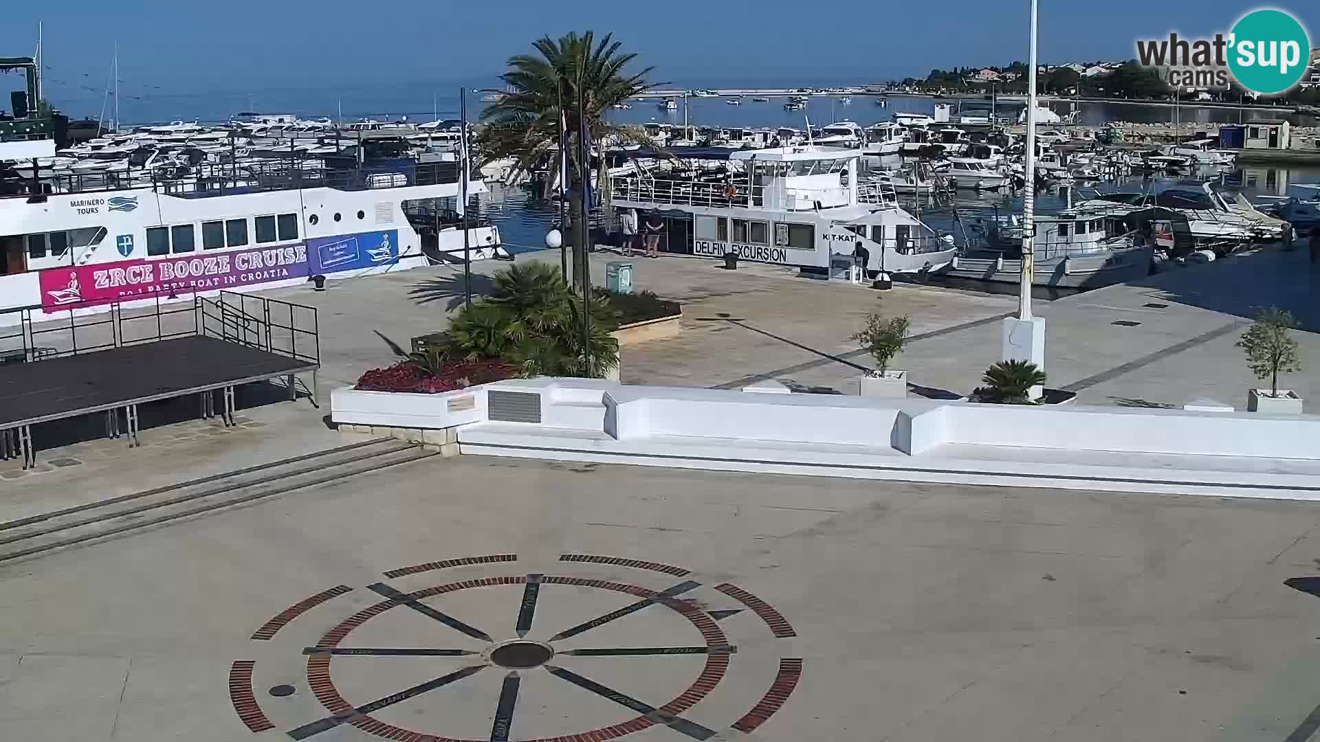 Webcam Novalja seaside promenade