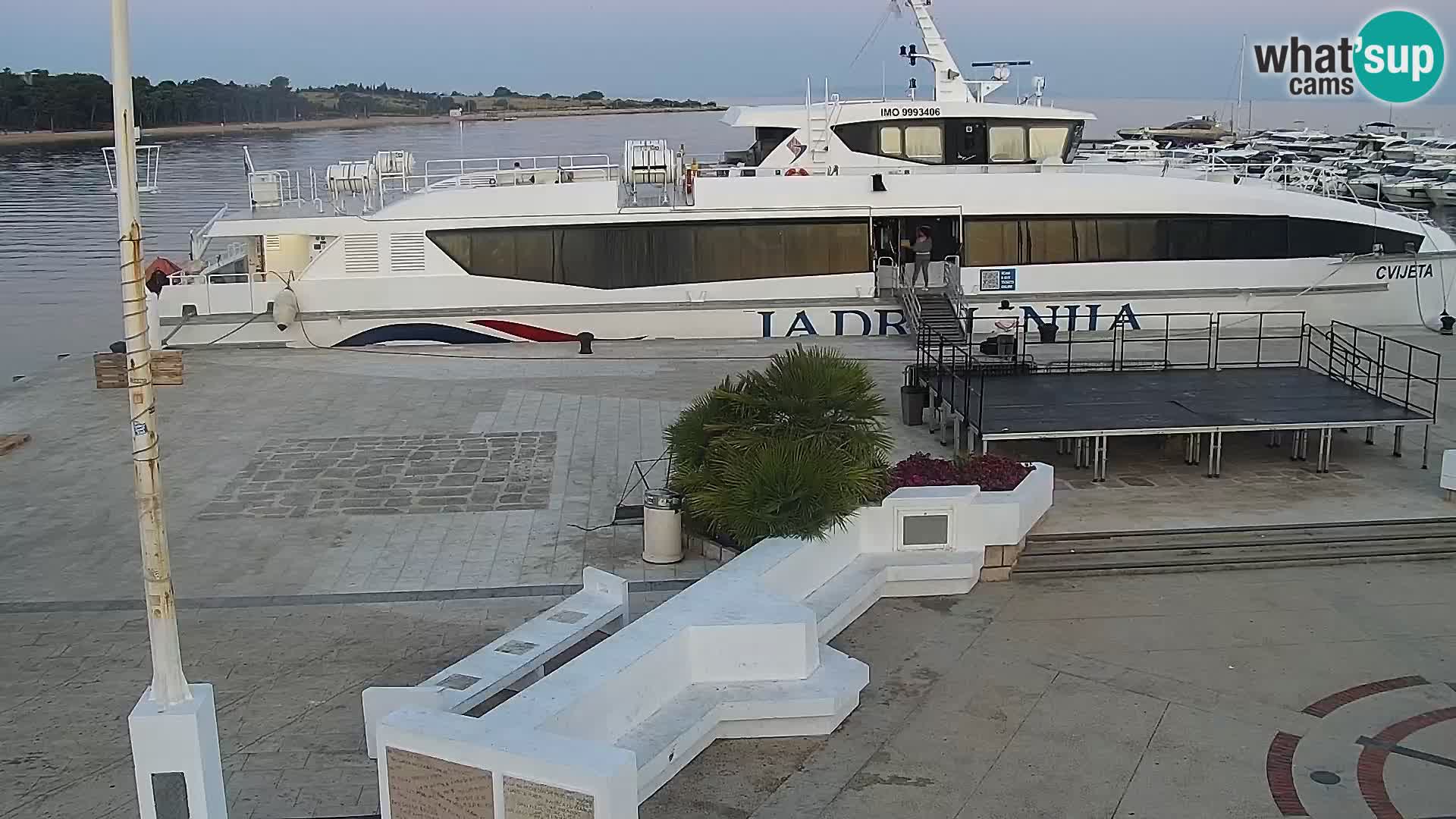 Webcam Novalja seaside promenade