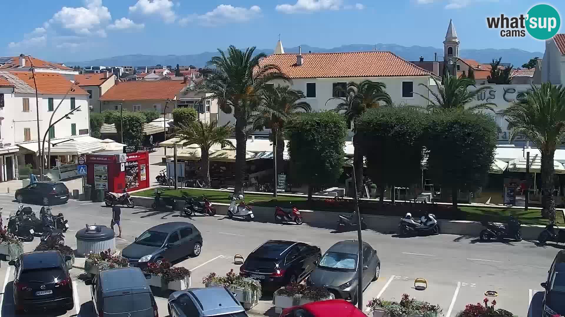 Webcam Novalja seaside promenade