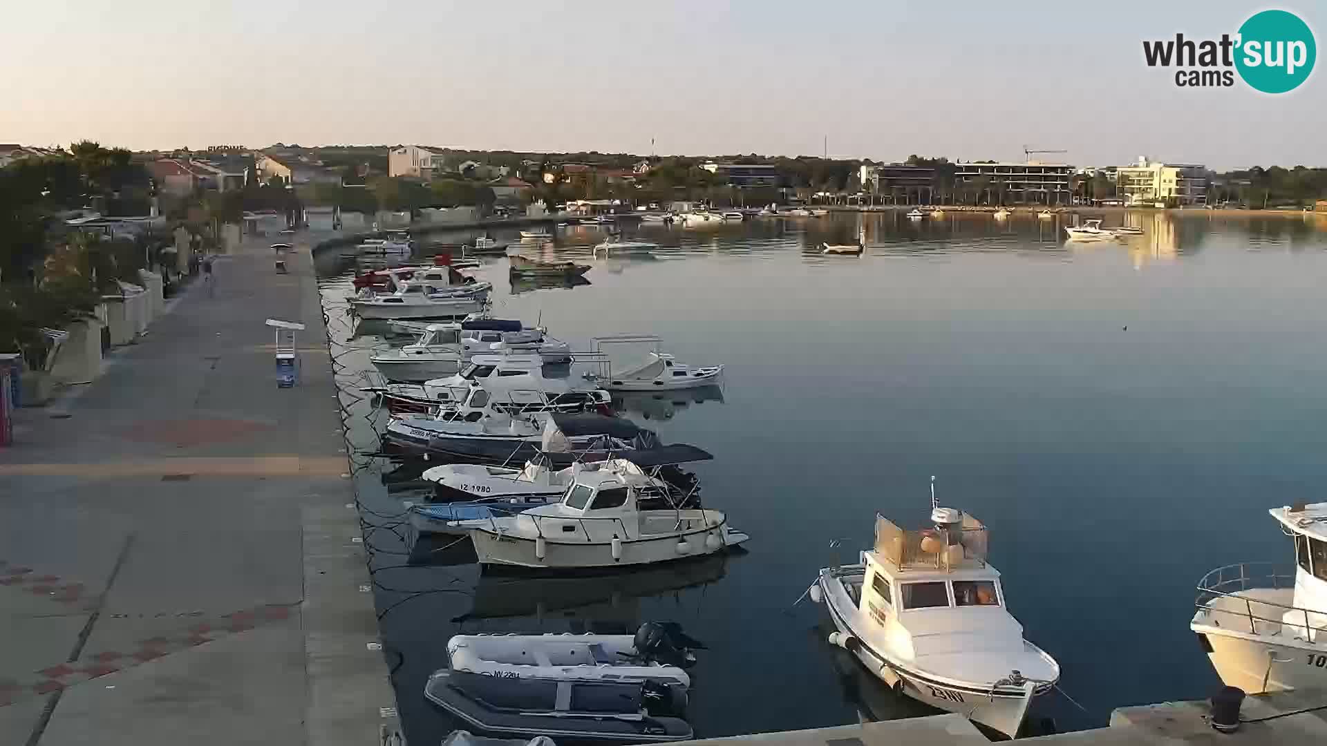 Webcam Novalja seaside promenade