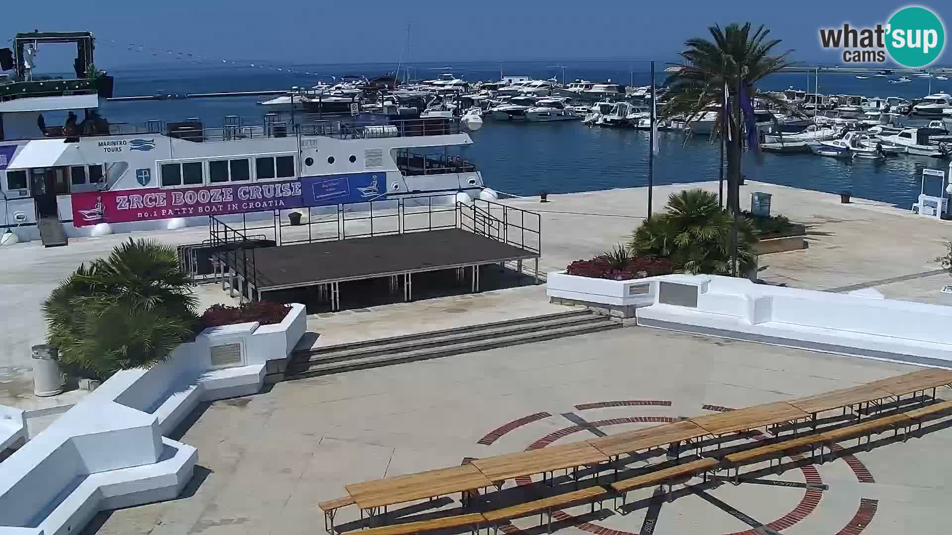 Webcam Novalja seaside promenade