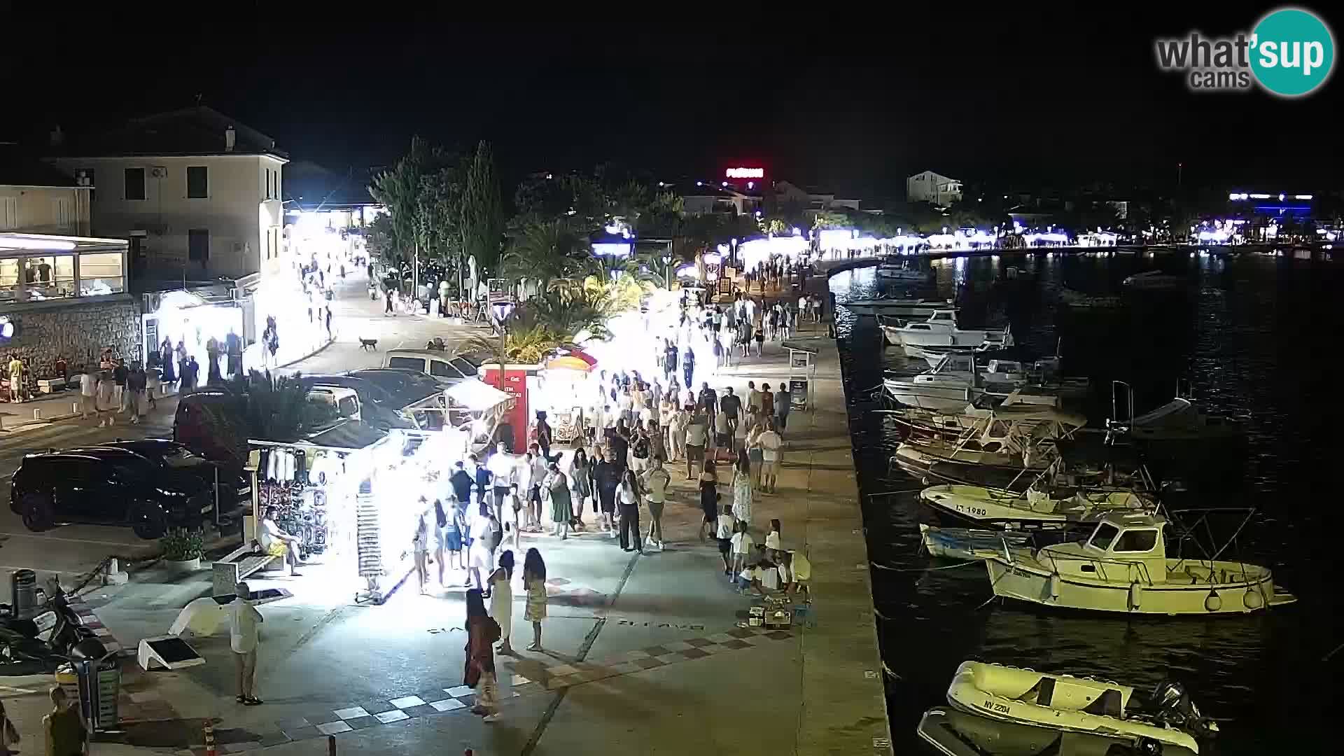 Novalja Livecam promenade