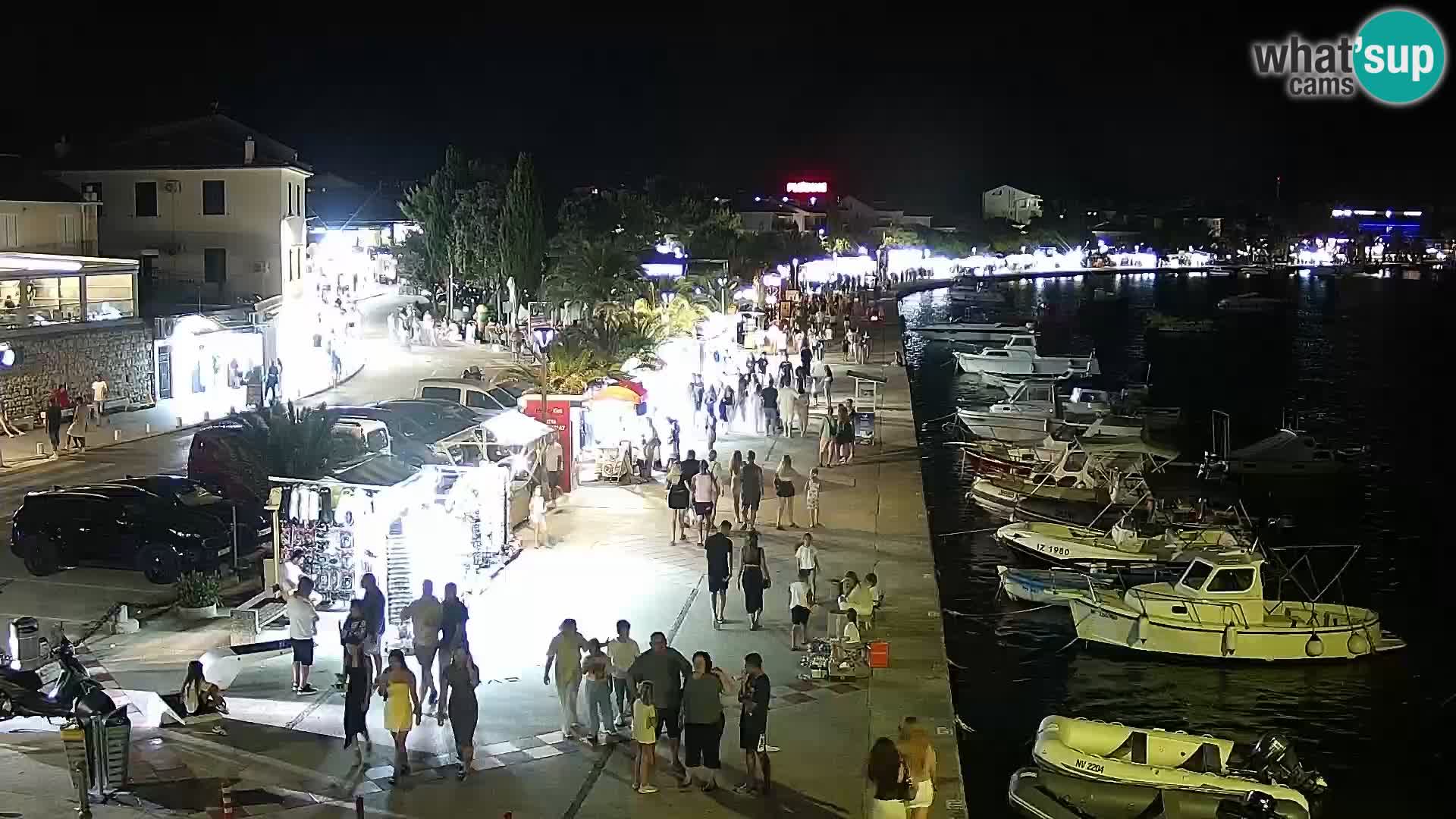 Novalja Livecam promenade