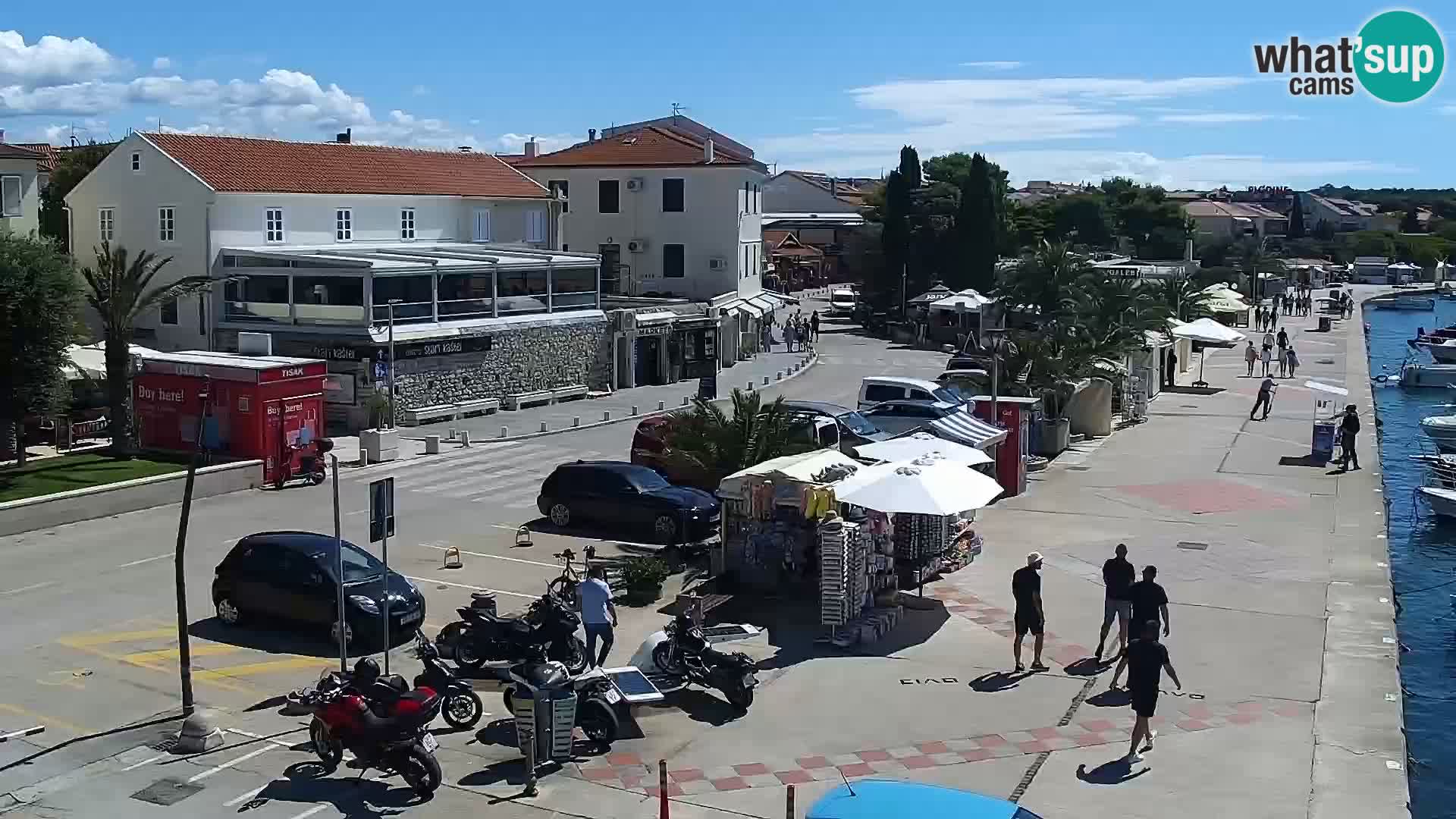 Web kamera Novalja promenada