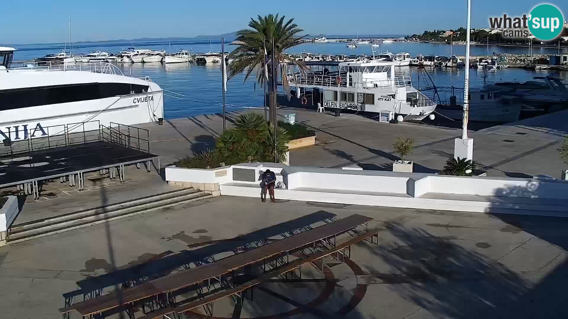 Webcam Novalja seaside promenade