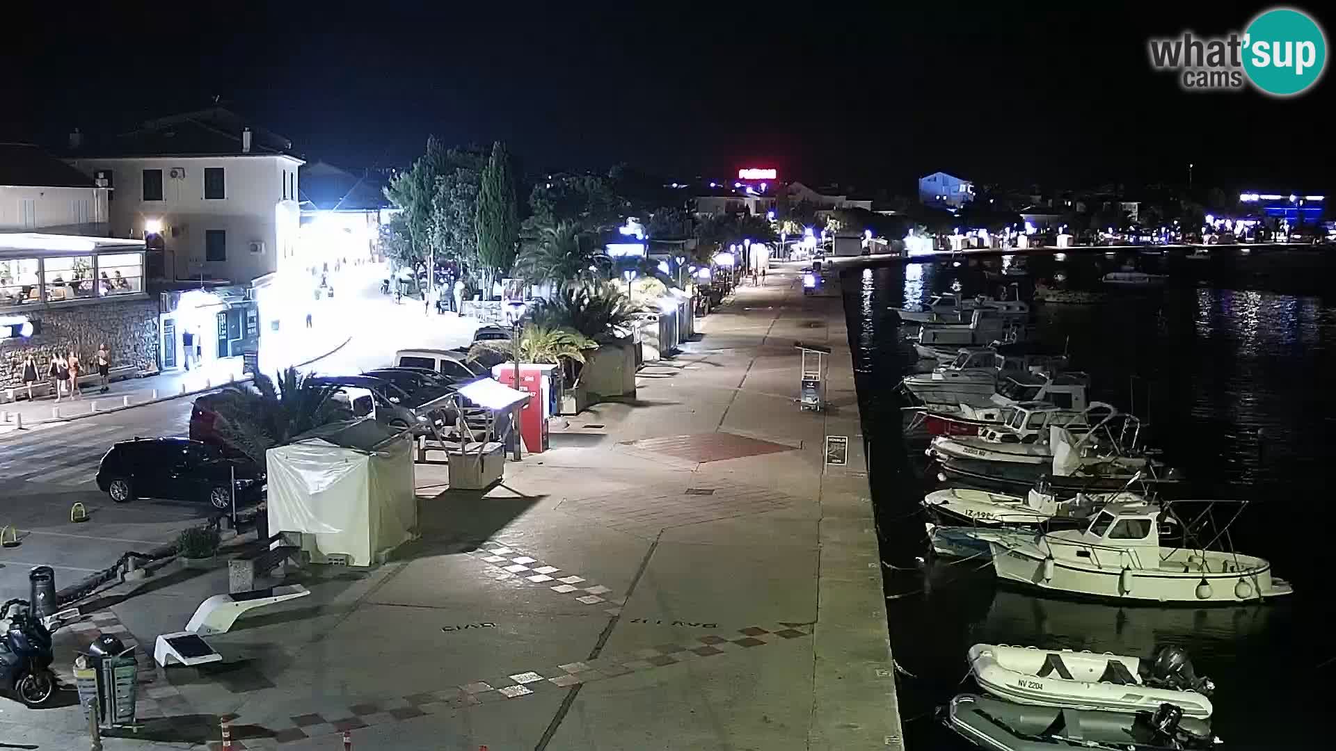 Novalja Livecam promenade