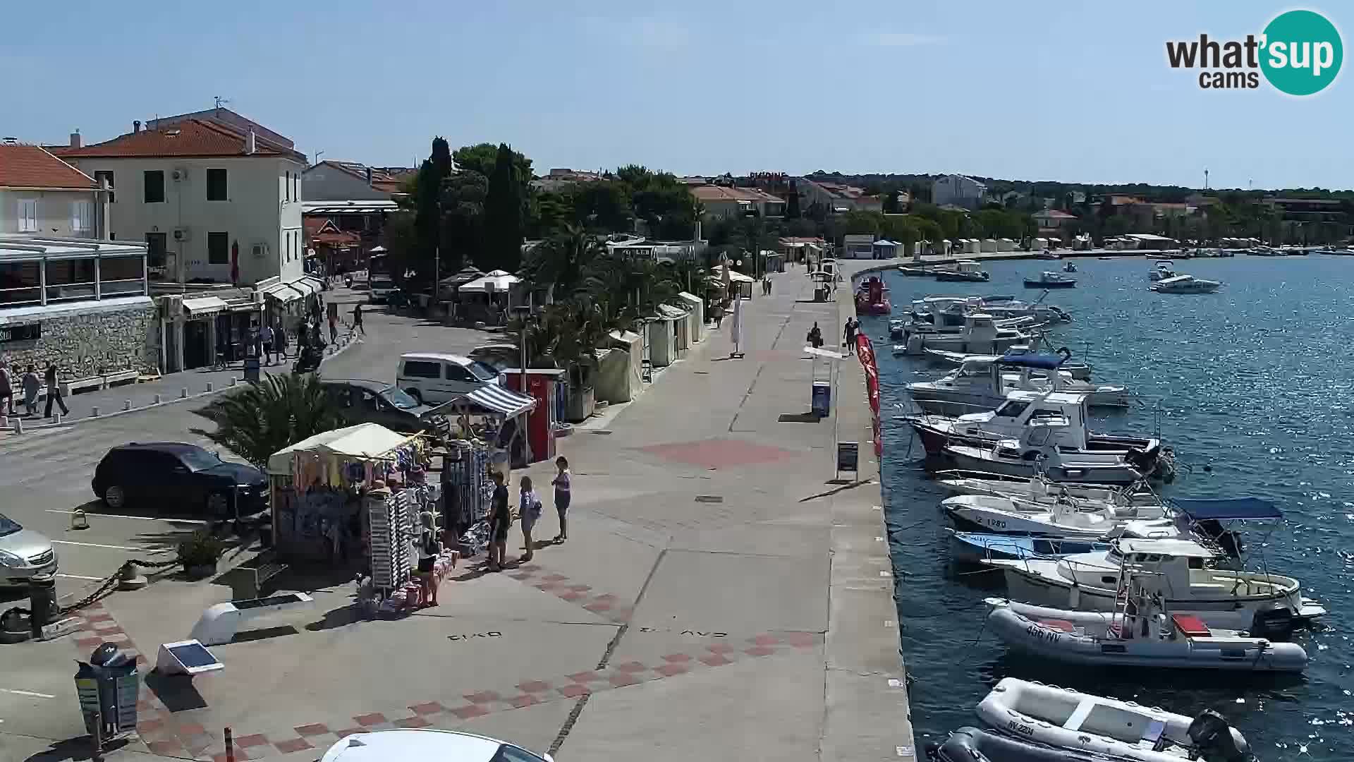 Web kamera Novalja promenada