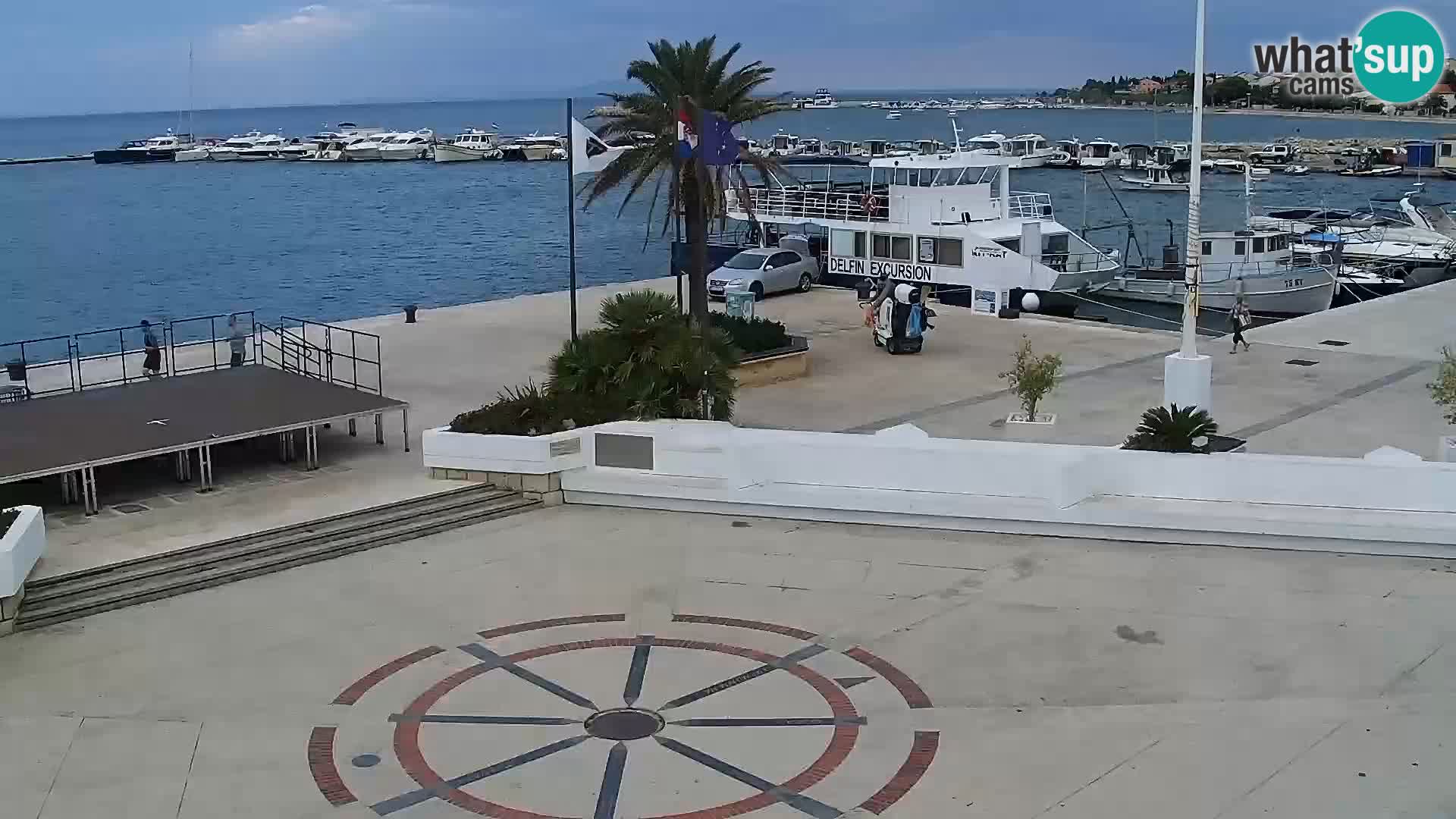 Webcam Novalja seaside promenade