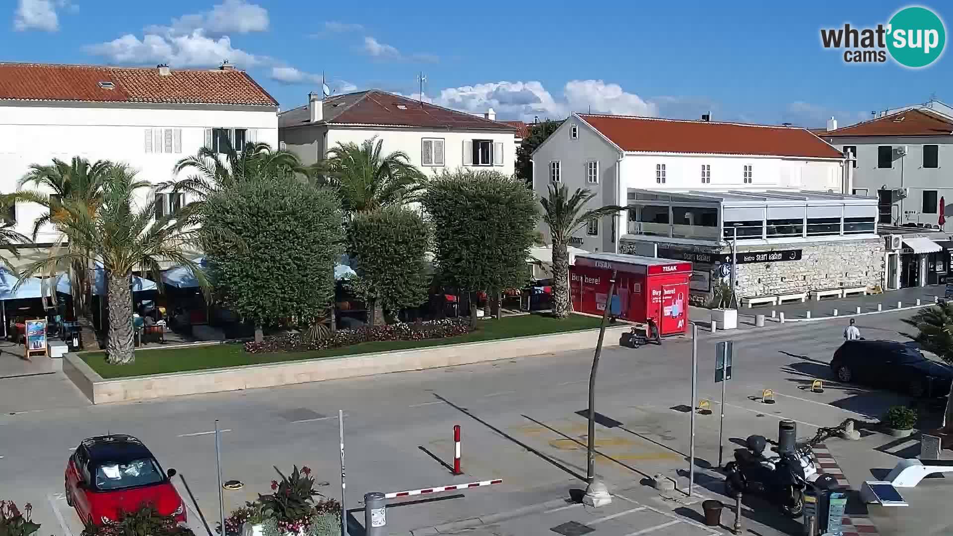 Webcam Novalja seaside promenade