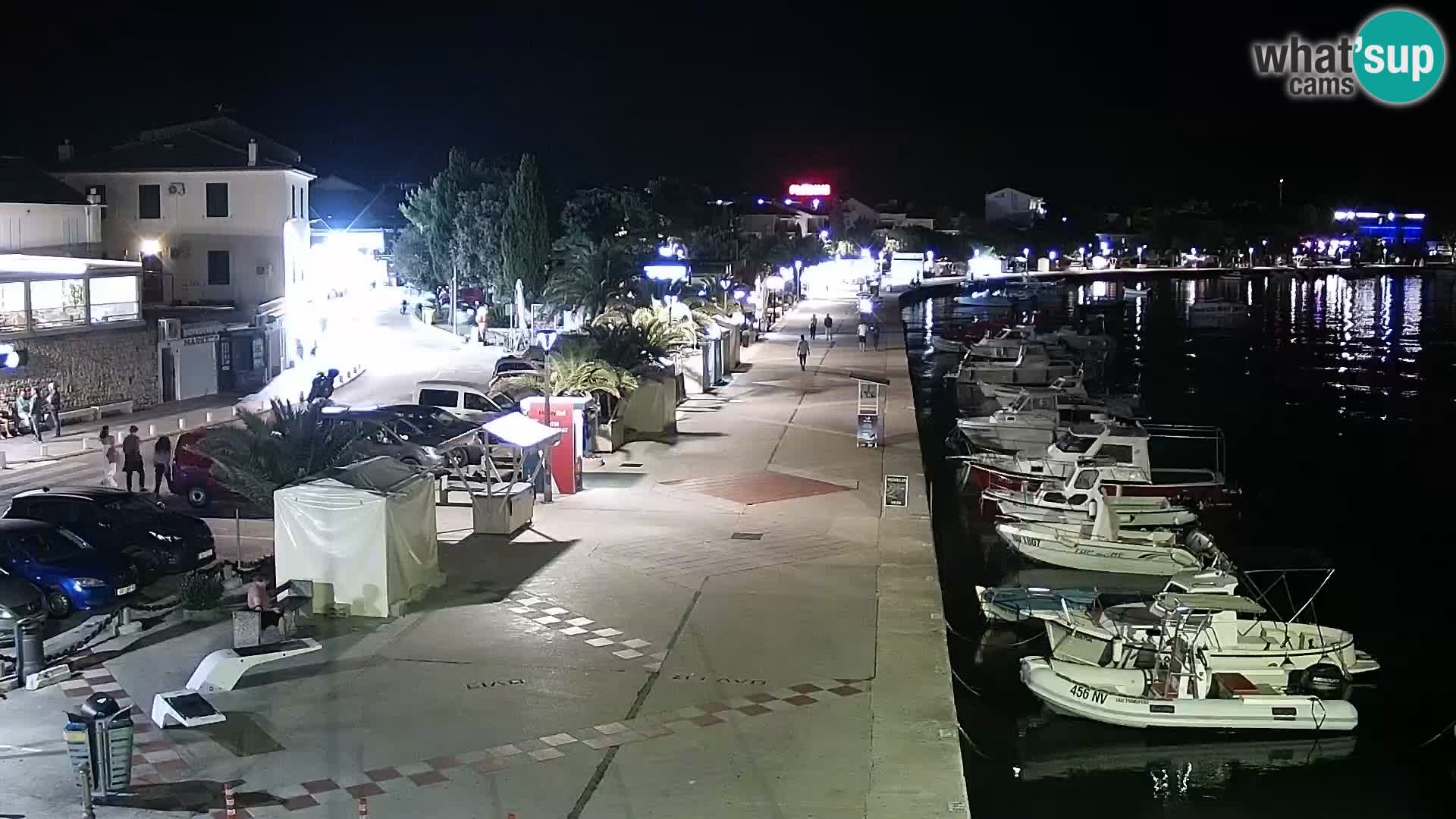 Novalja Livecam promenade