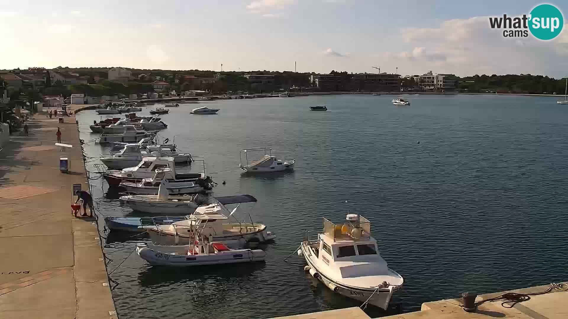 Webcam Novalja seaside promenade
