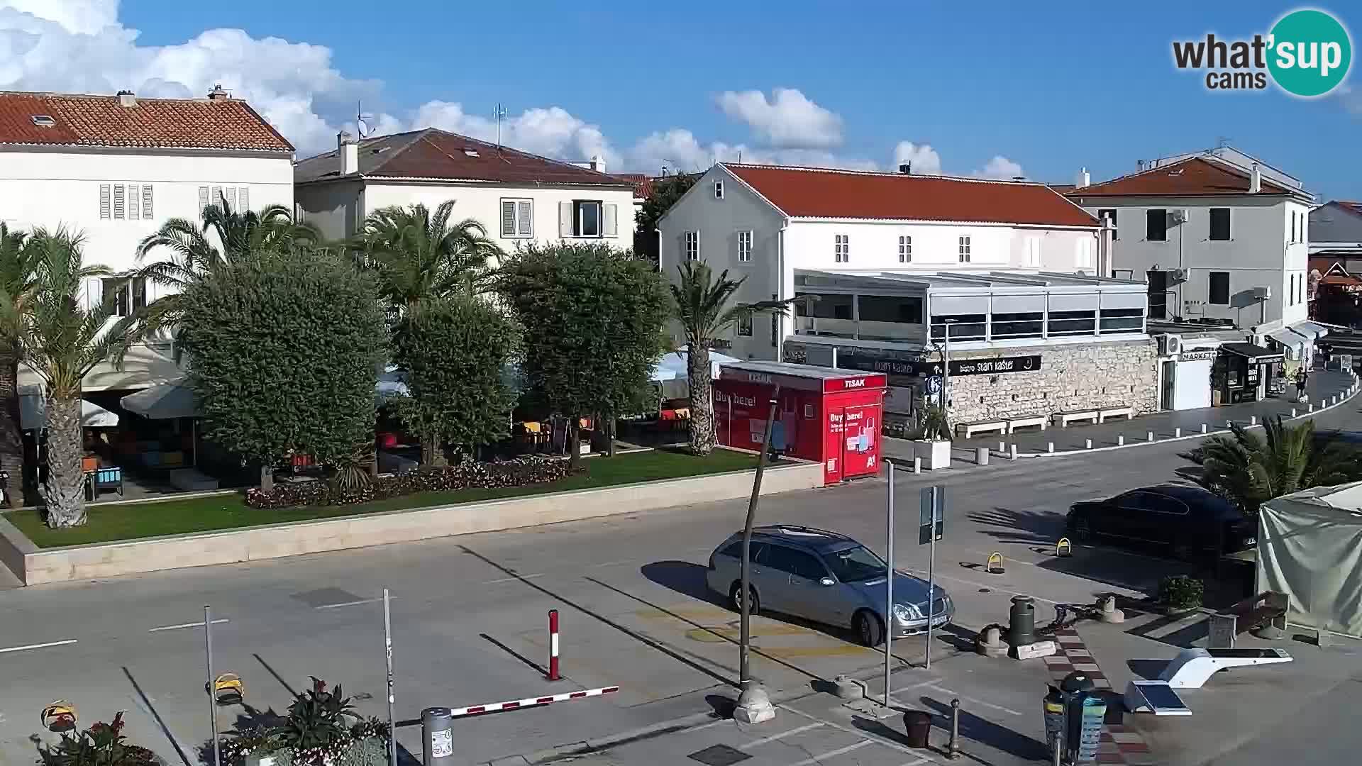 Webcam Novalja seaside promenade