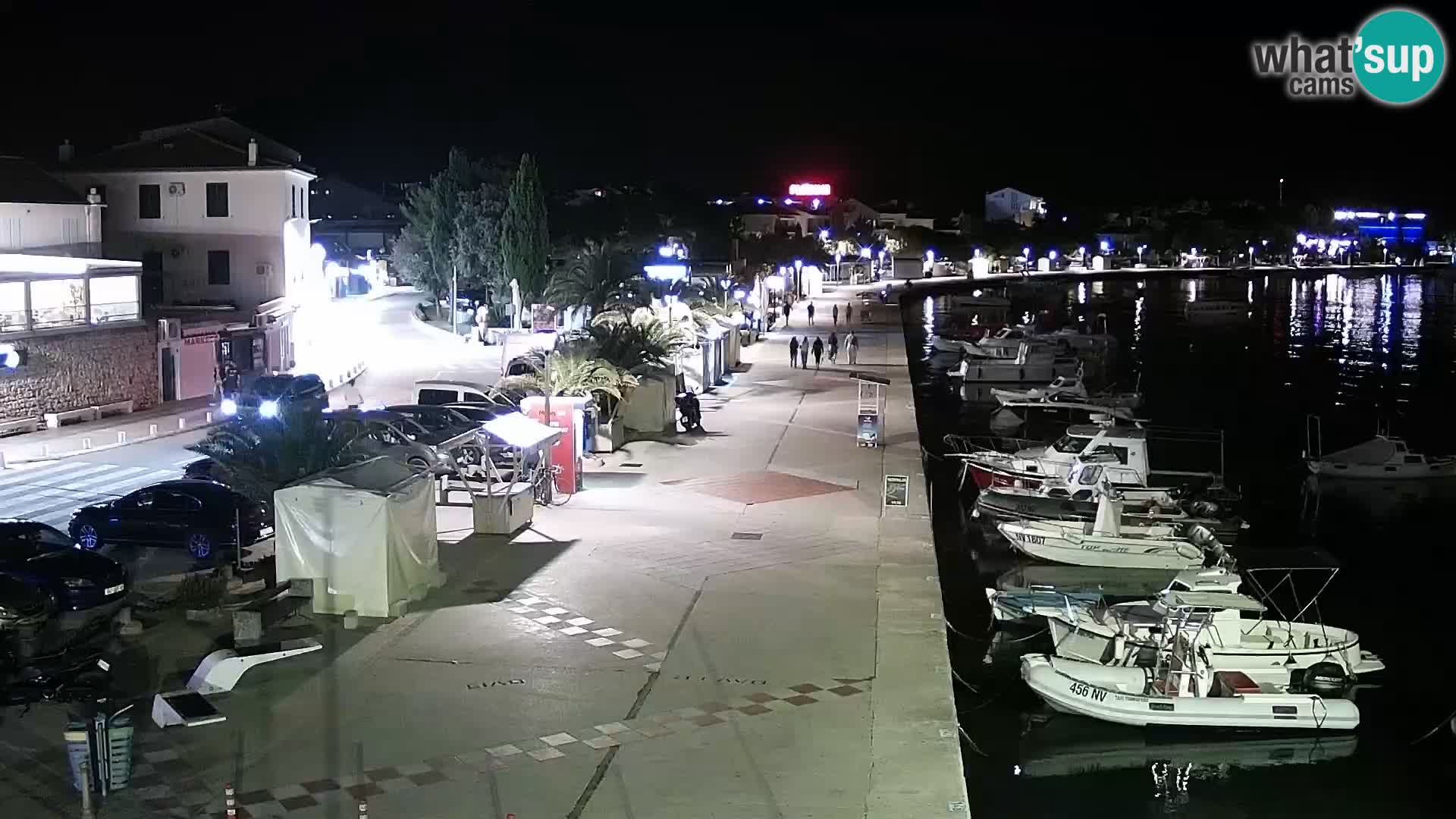 Novalja Livecam promenade
