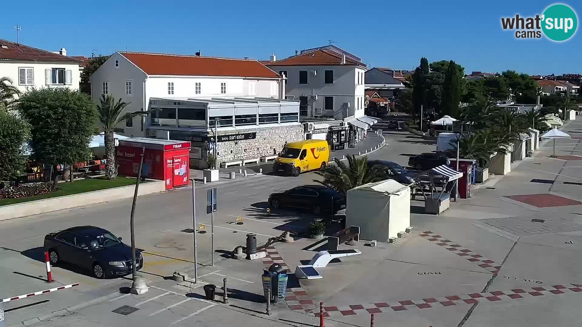 Web kamera Novalja promenada