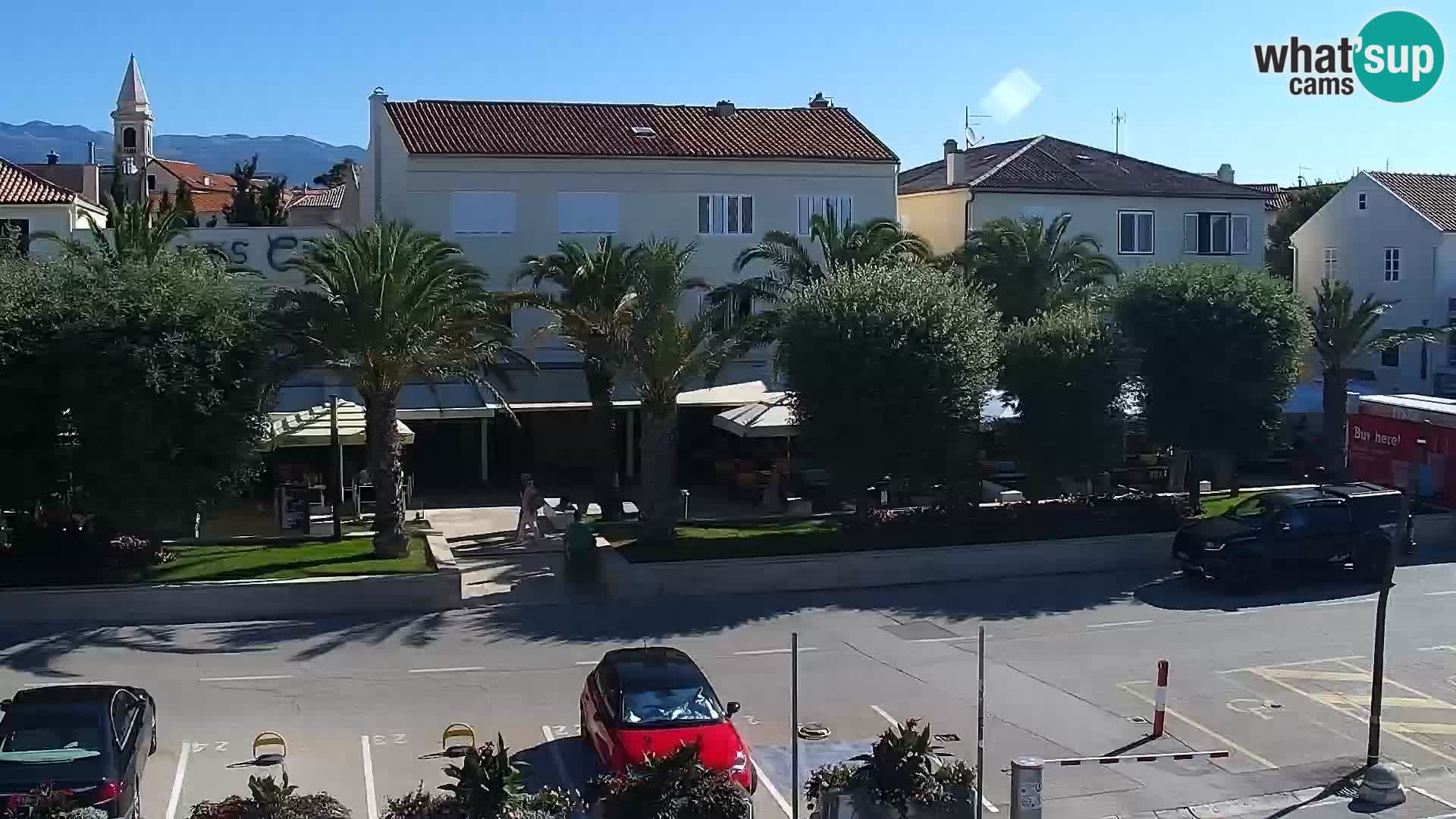 Web kamera Novalja promenada