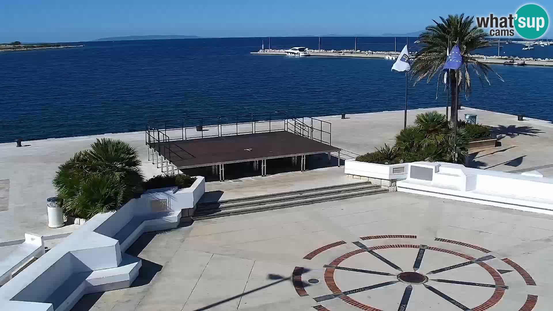 Webcam Novalja seaside promenade
