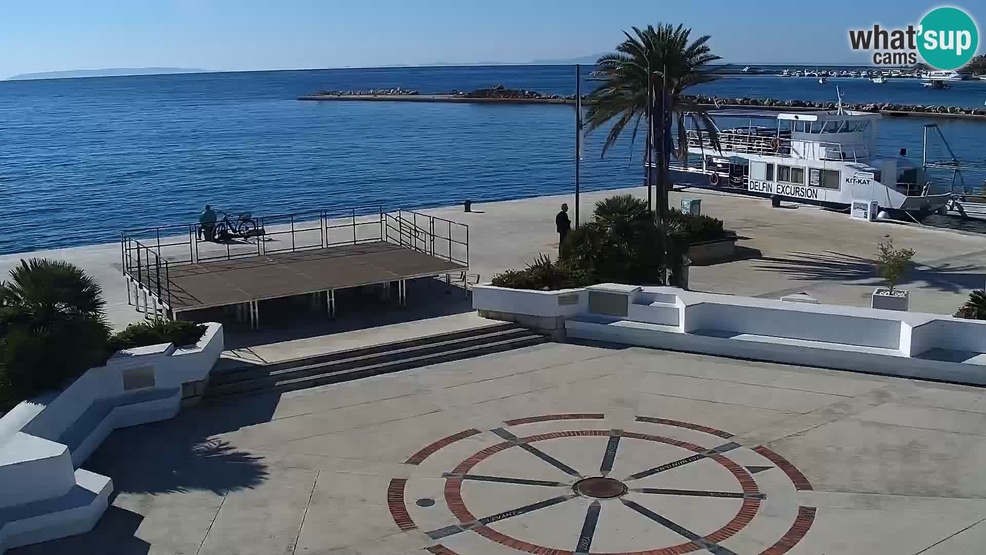 Webcam Novalja seaside promenade