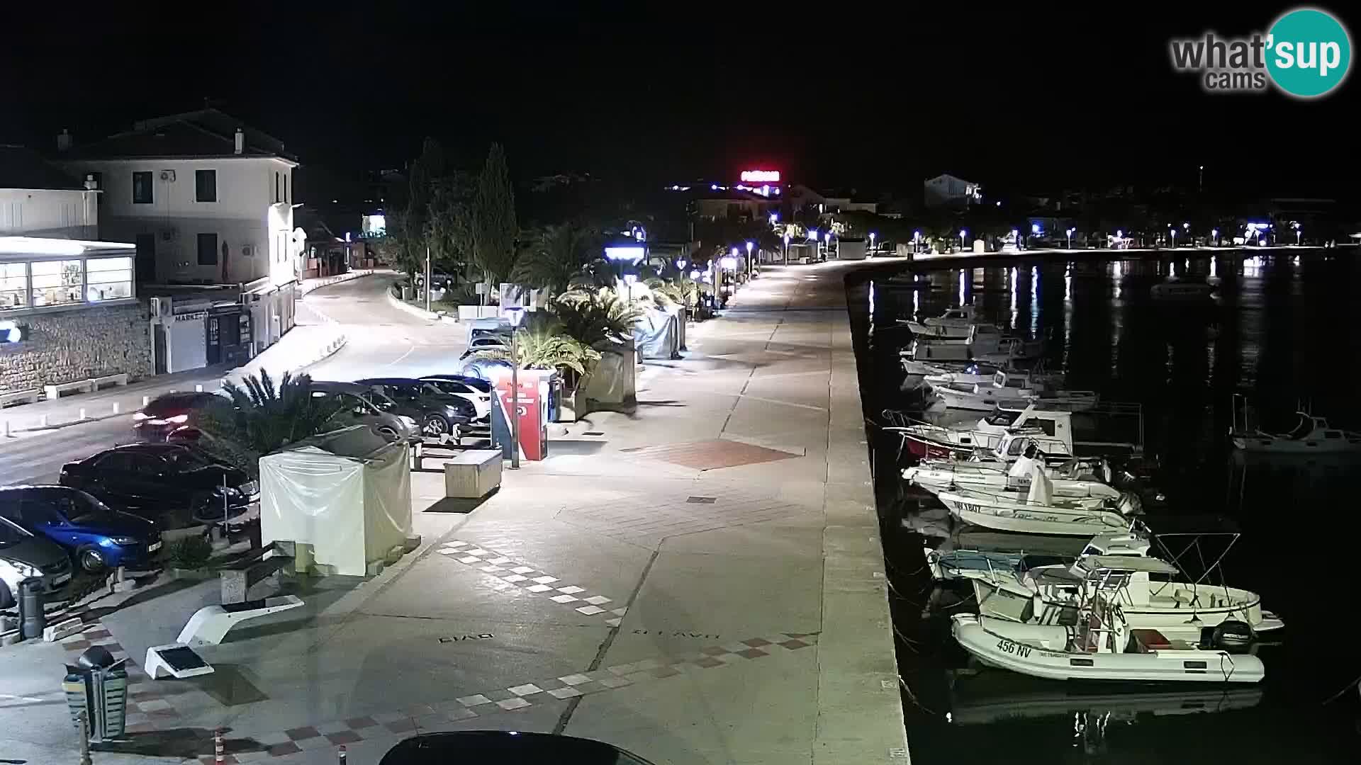 Web kamera Novalja promenada