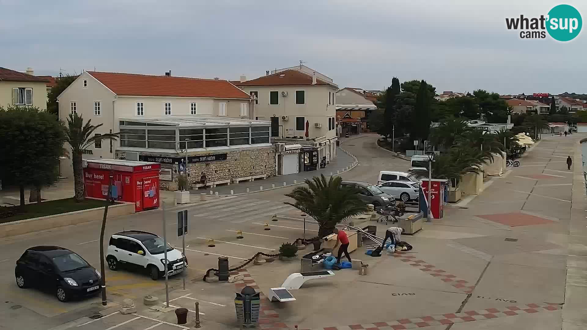 Novalja spletna kamera promenada