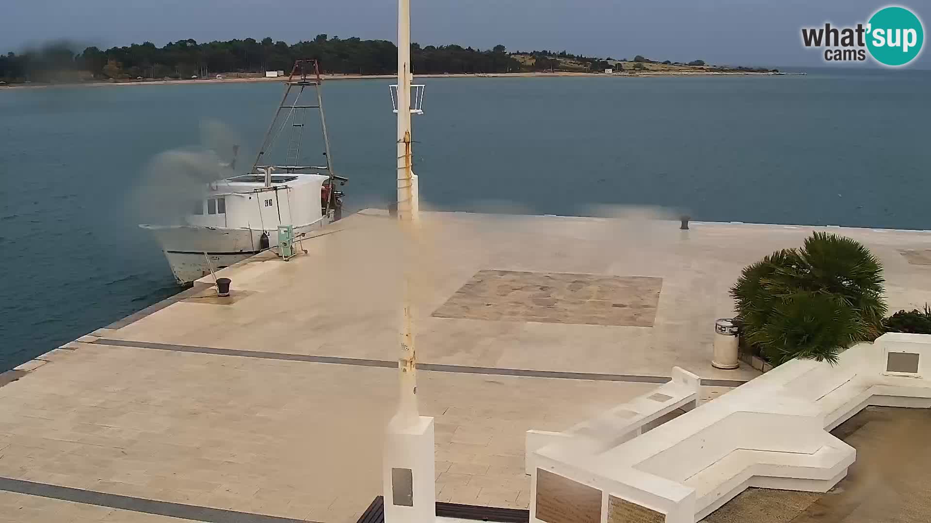 Webcam Novalja seaside promenade
