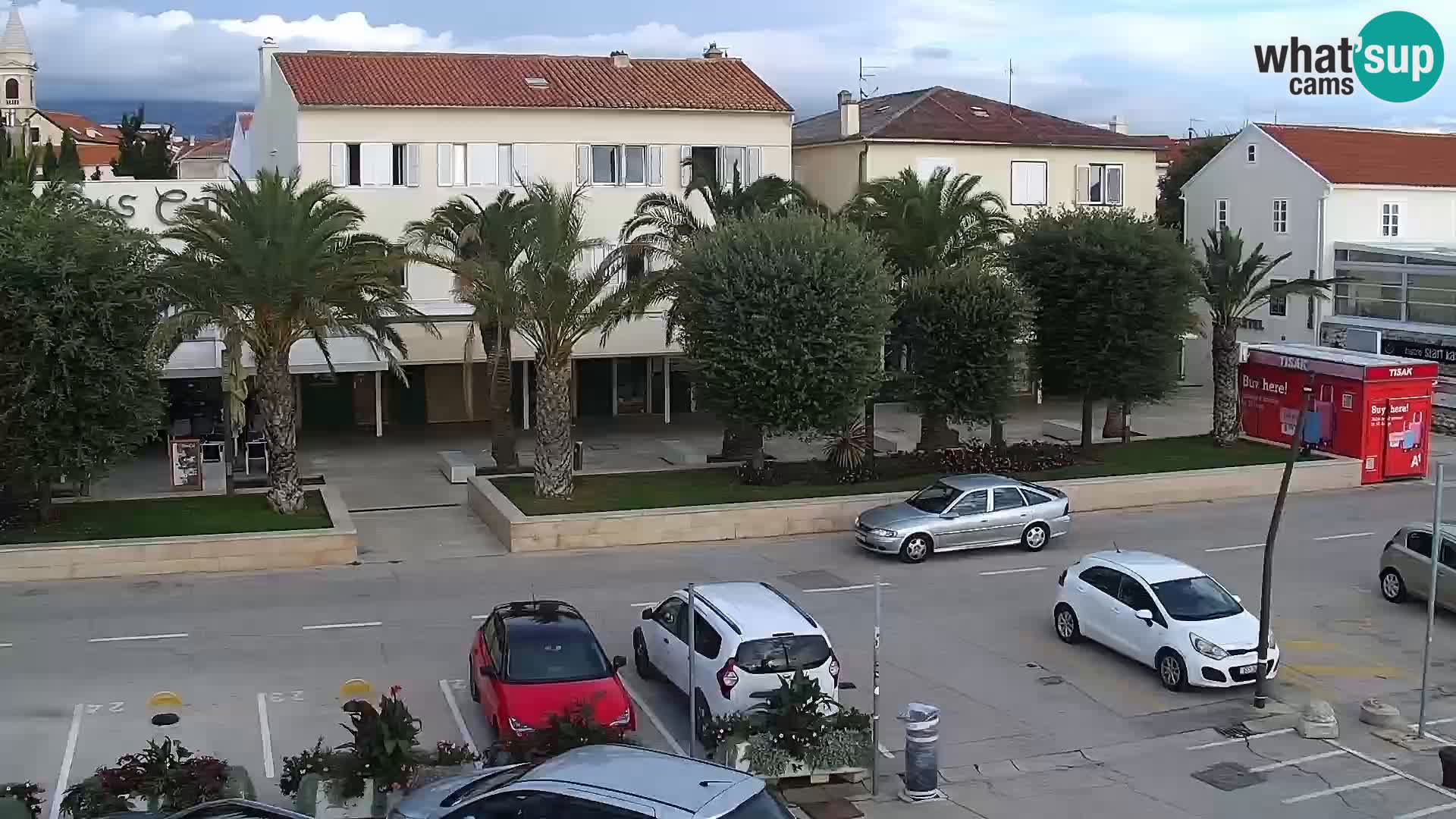 Web kamera Novalja promenada