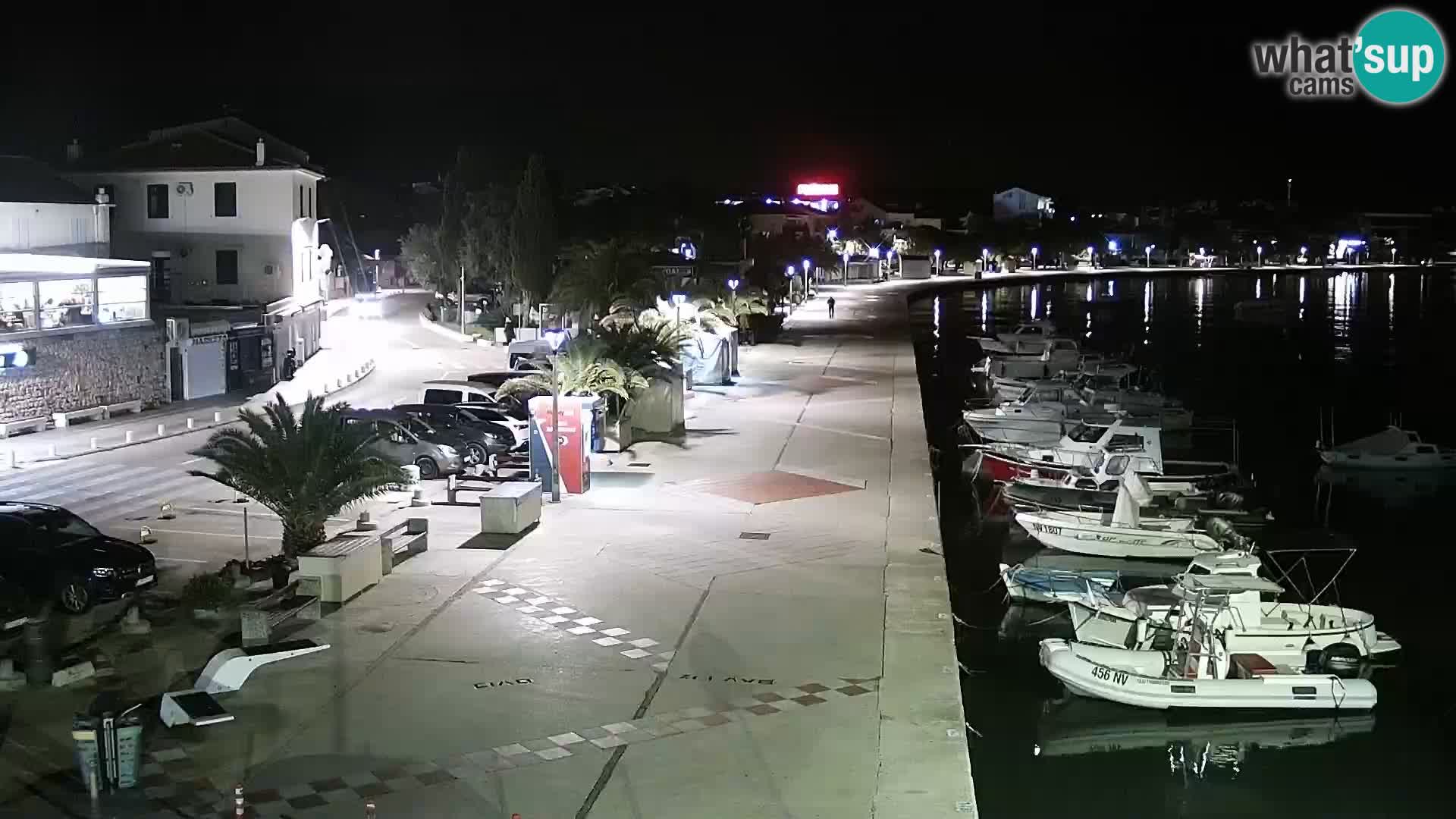 Novalja Livecam promenade
