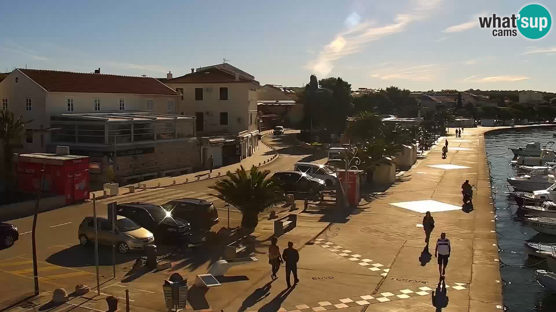 Webcam Novalja seaside promenade