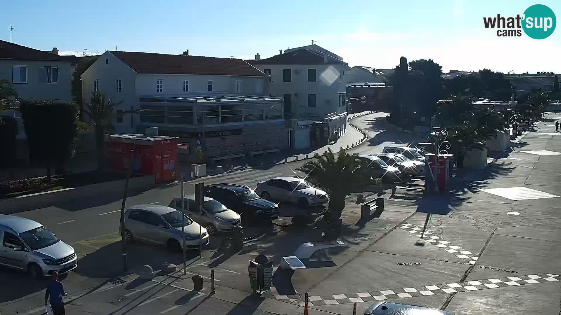 Web kamera Novalja promenada